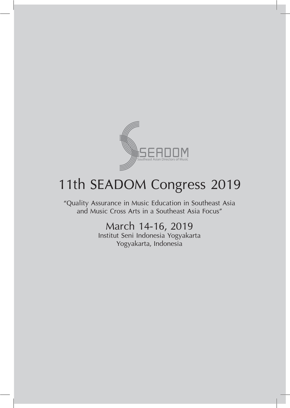 11Th SEADOM Congress 2019