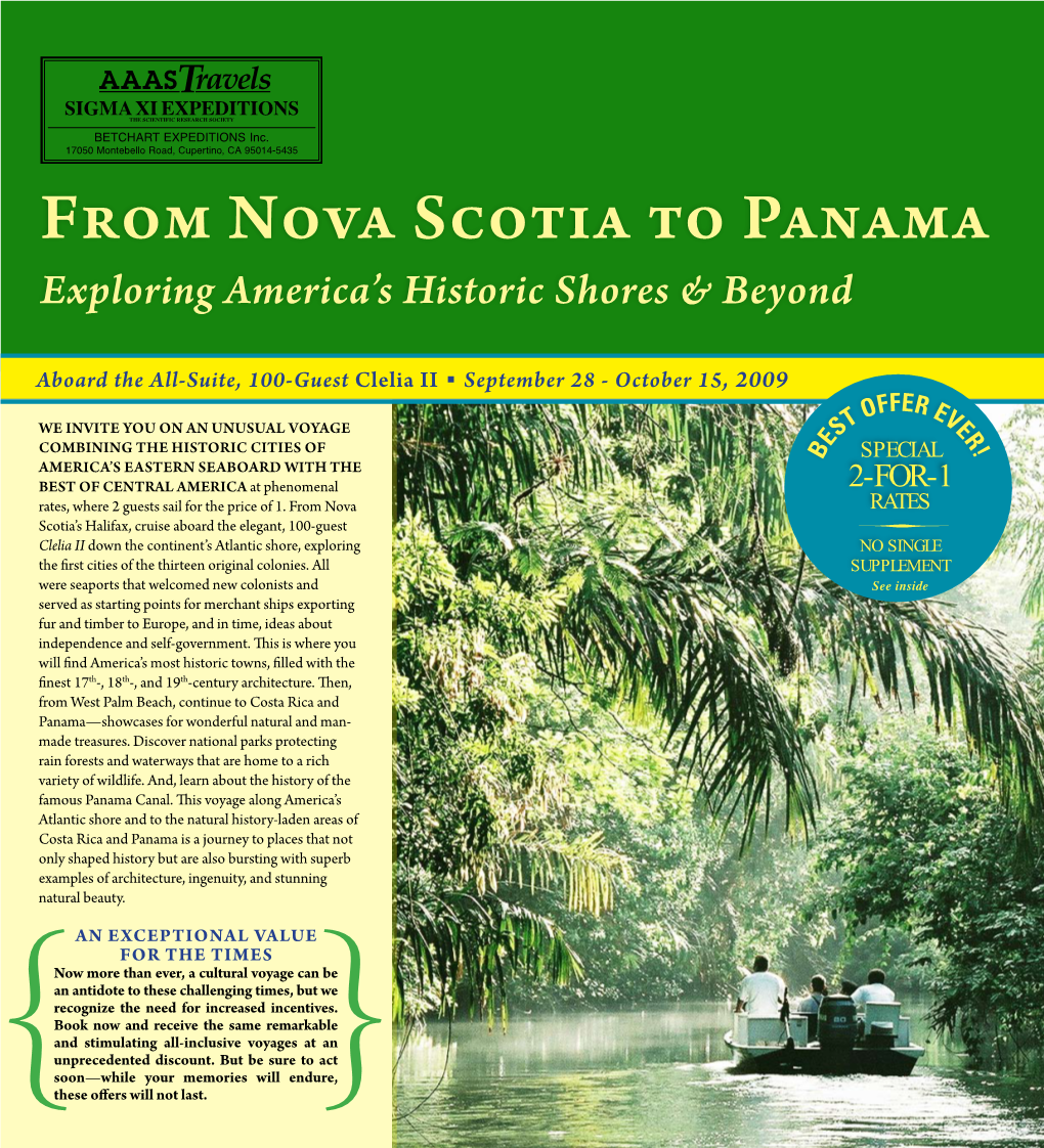 From Nova Scotia to Panama Exploring America’S Historic Shores & Beyond