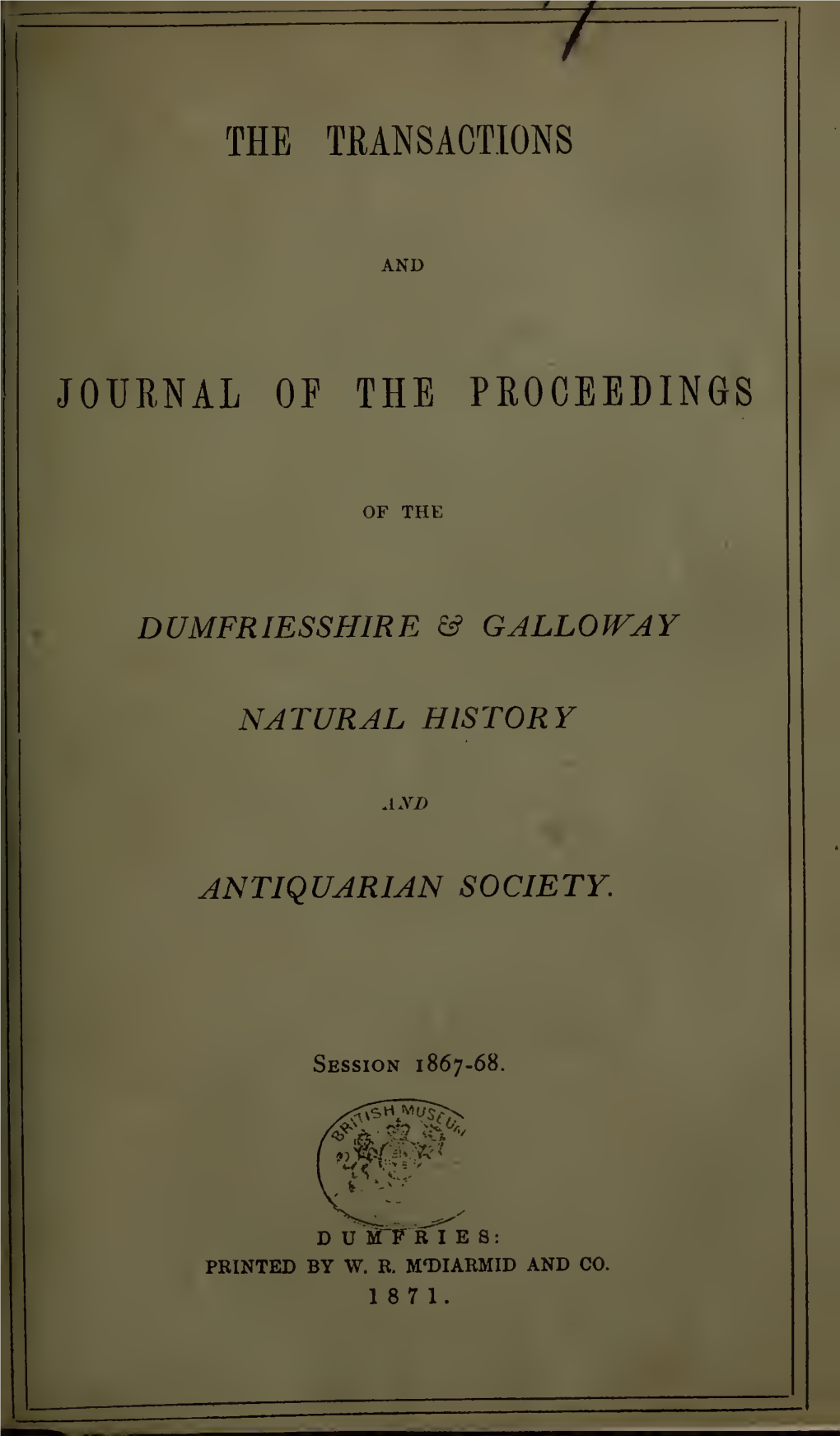 Journal of the Proceedings