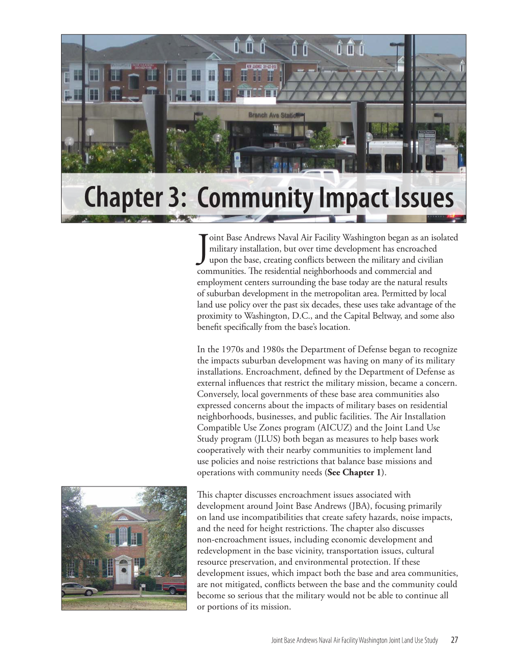 Chapter 3: Community Impact Issues