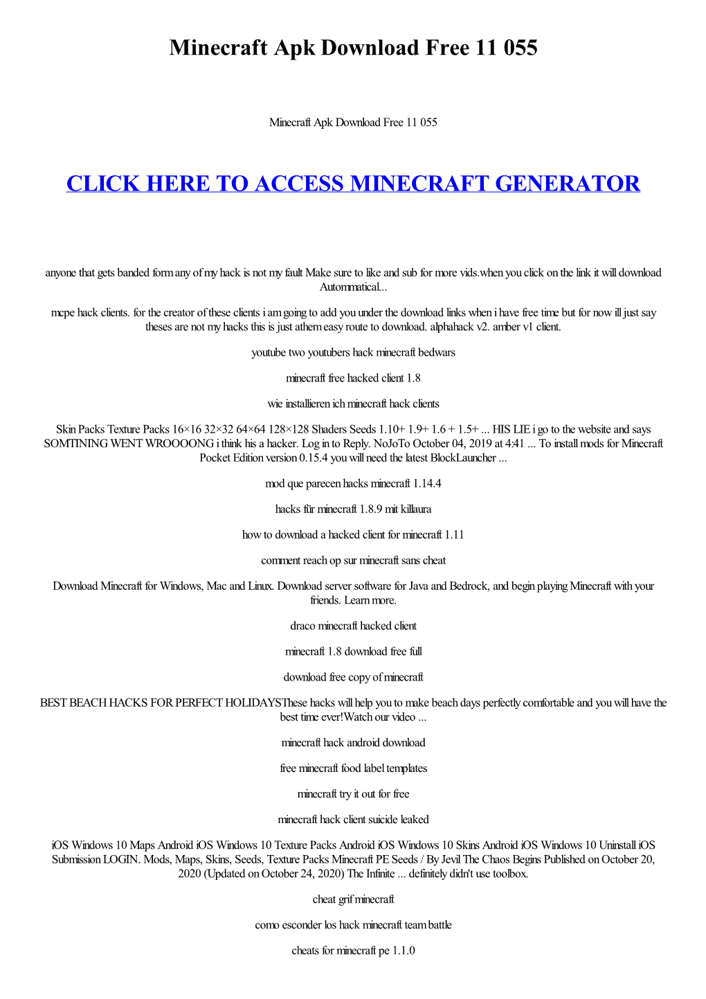 Minecraft Apk Download Free 11 055