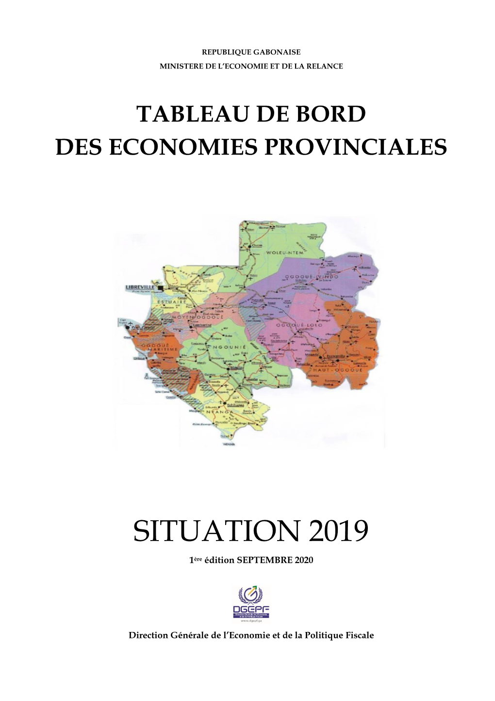 SITUATION 2019 1Ère Édition SEPTEMBRE 2020