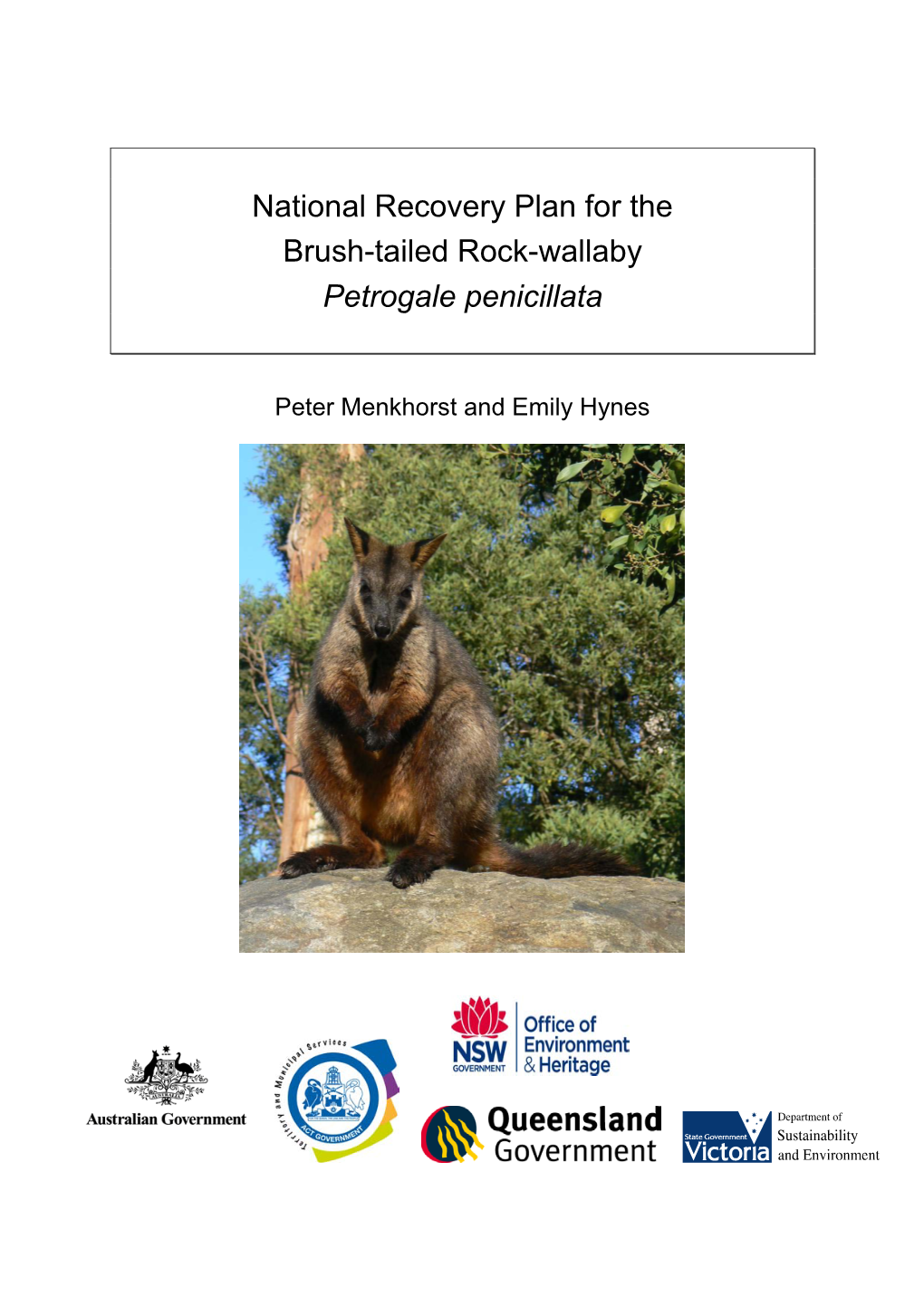 National Recovery Plan for the Brush-Tailed Rock-Wallaby Petrogale Penicillata