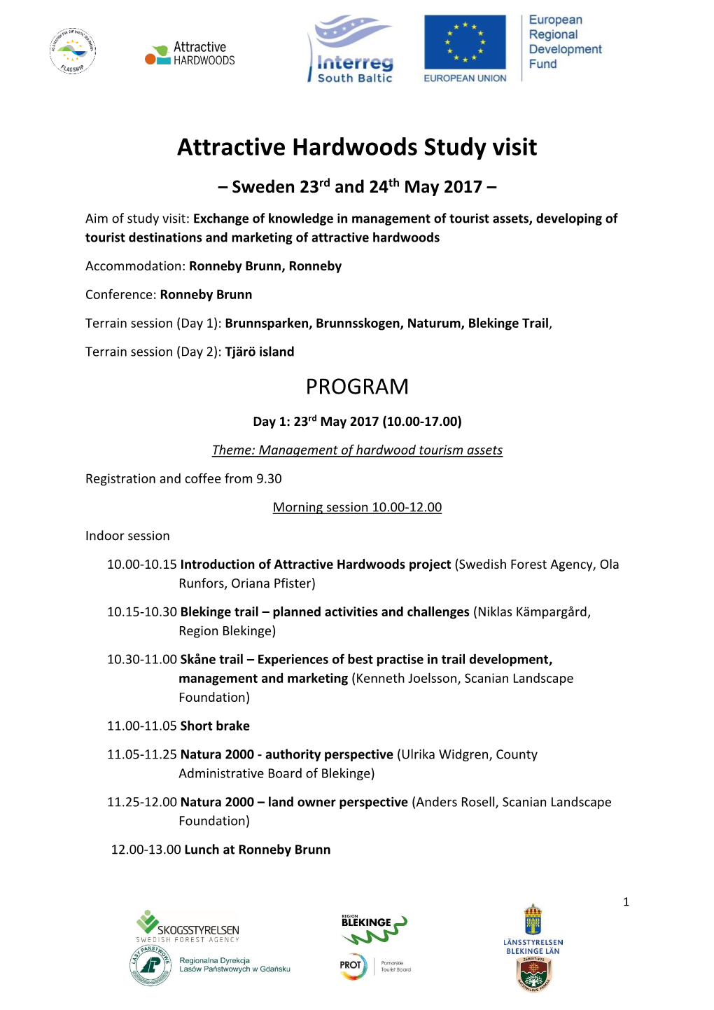 Attractive Hardwoods Study Visit – Sweden 23Rd and 24Th May 2017 –