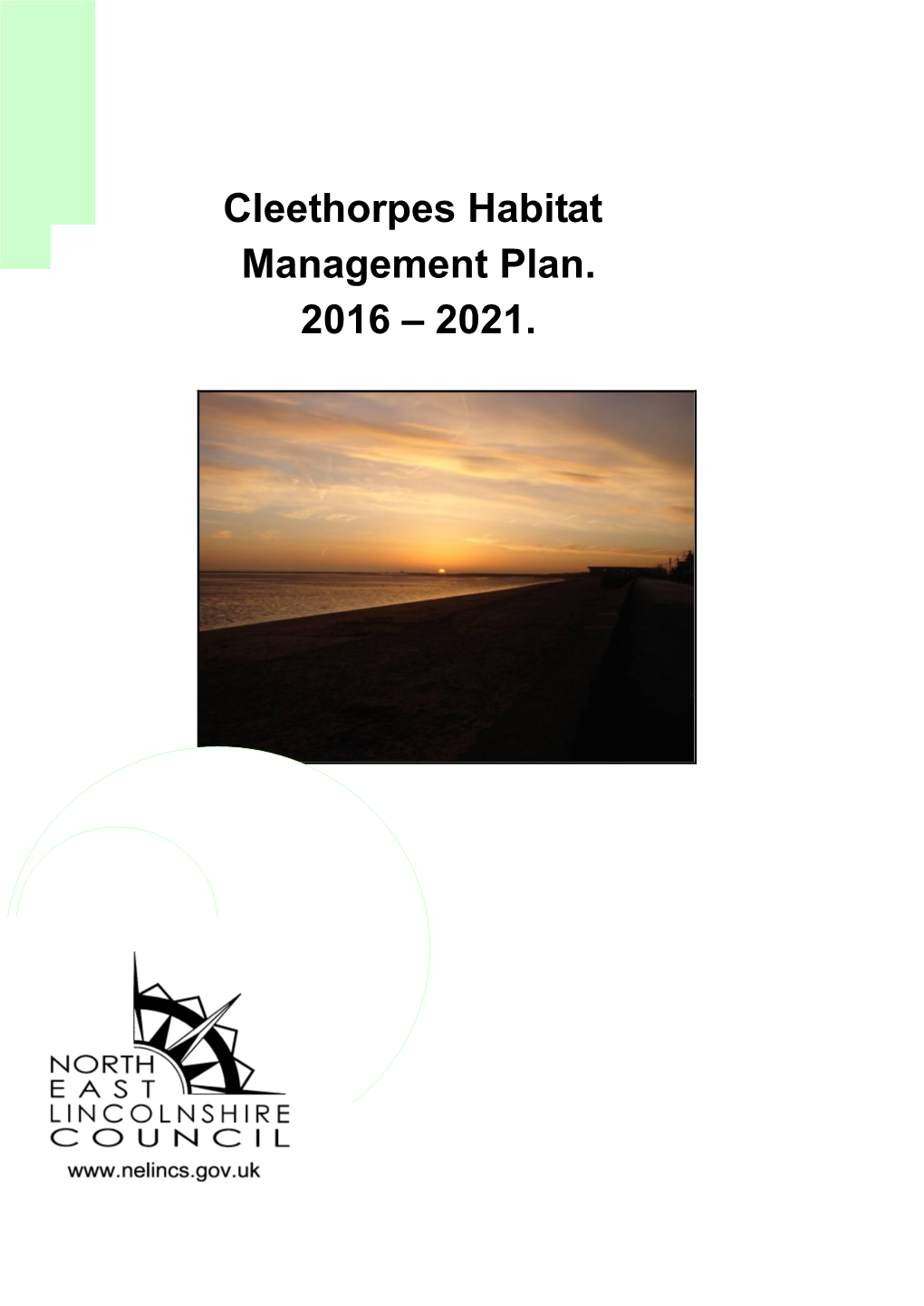 Cleethorpes Habitat Management Plan 2016 – 2021
