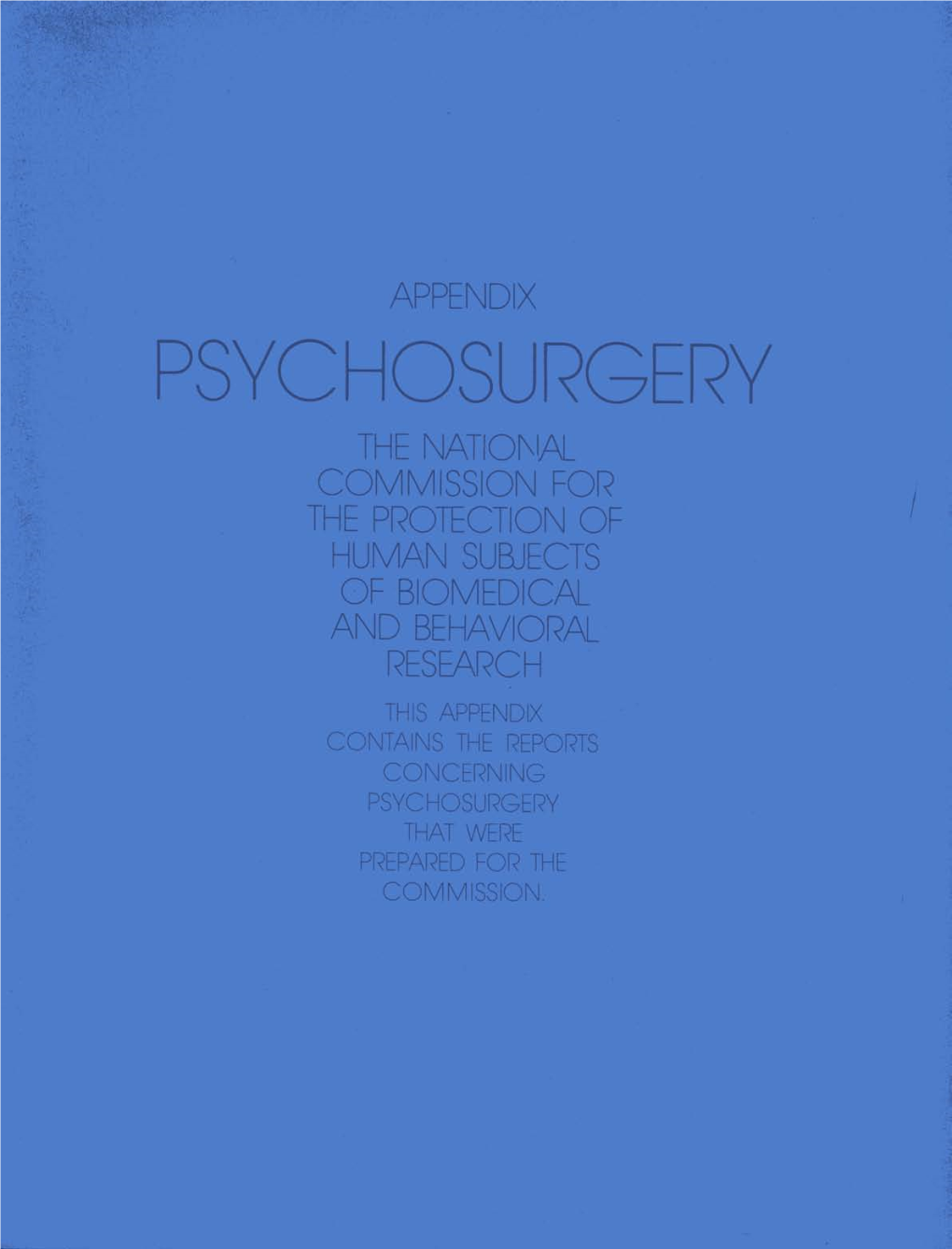 Psychosurgery