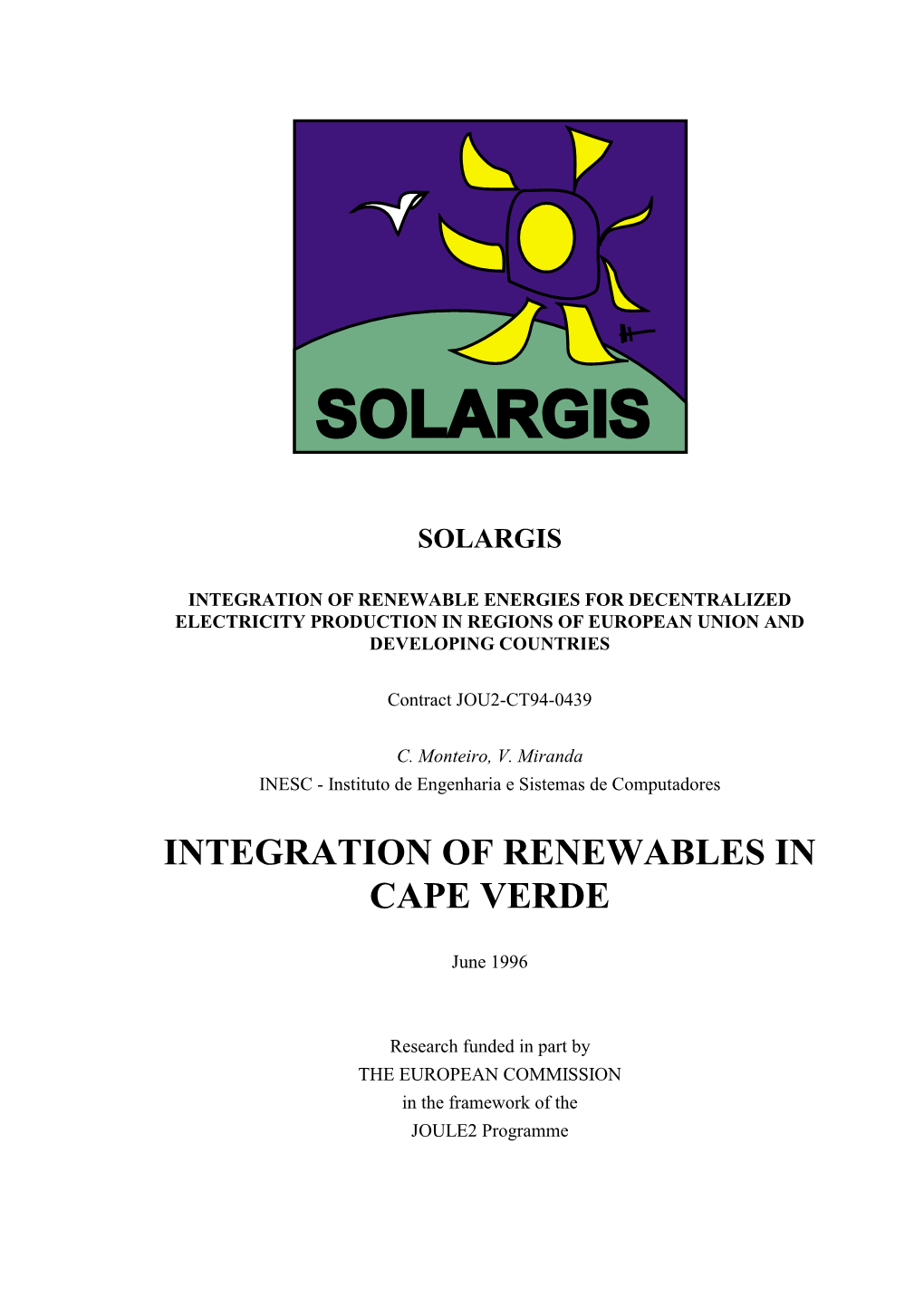 Integration of Renewables in Cape Verde