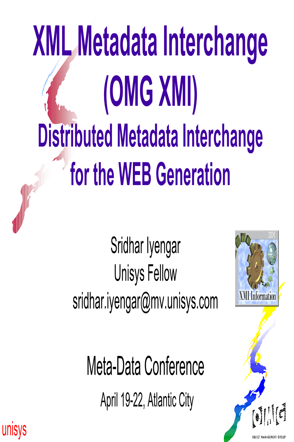 OMG XMI) Distributed Metadata Interchange for the WEB Generation