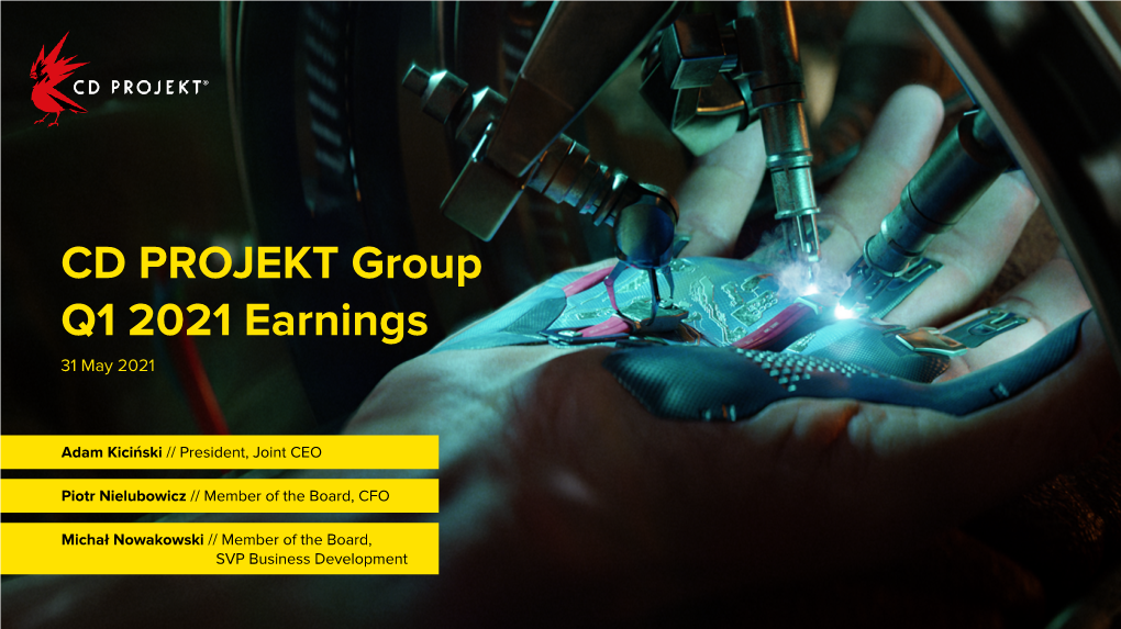 Group Q1 2021 Earnings 31 May 2021