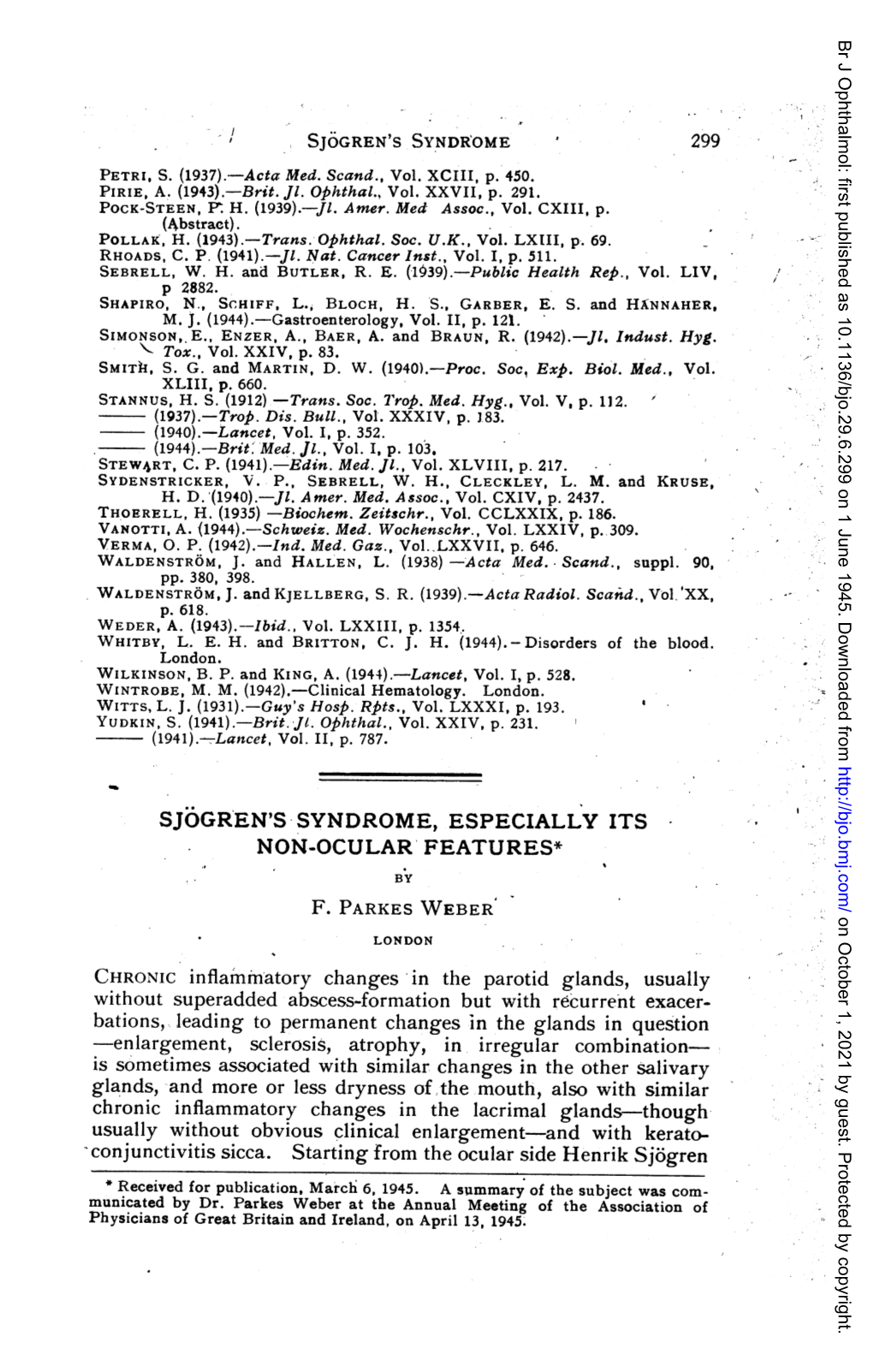 Sjogren's Syndrome 299