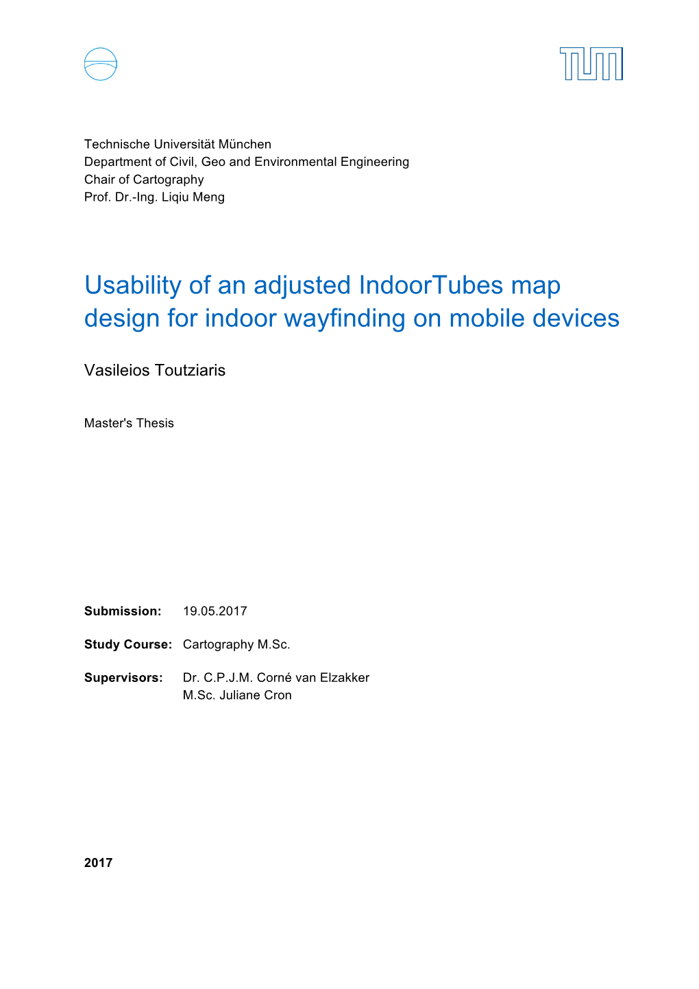 Usability of an Adjusted Indoortubes Map Design for Indoor Wayfinding on Mobile Devices