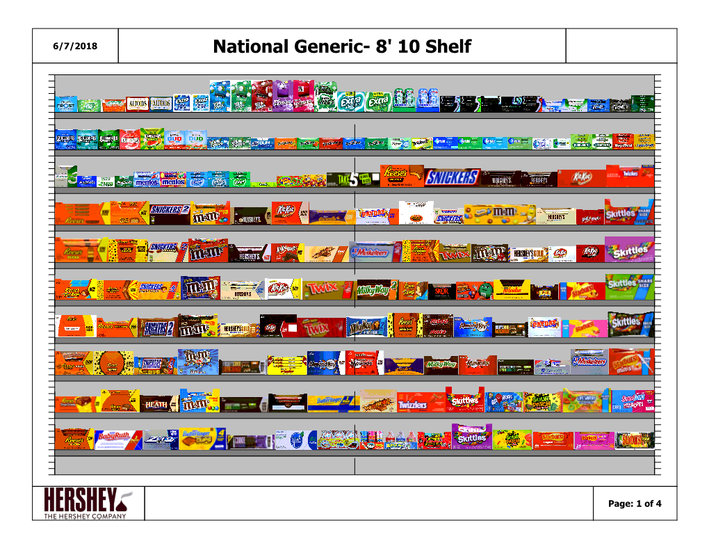 National Generic- 8' 10 Shelf