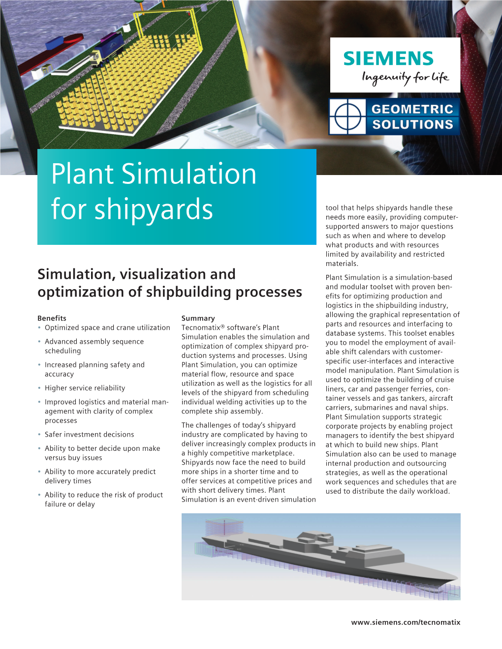 Plant Simulation for Shipyards