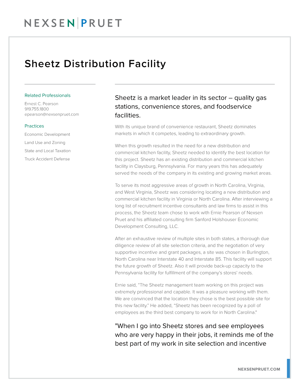 Sheetz Distribution Facility