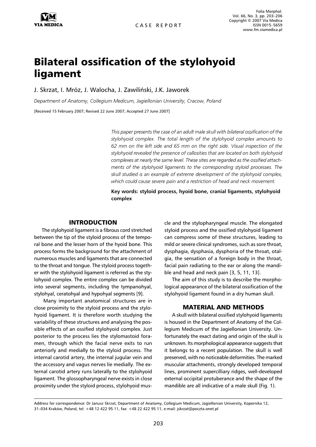 Bilateral Ossification of the Stylohyoid Ligament