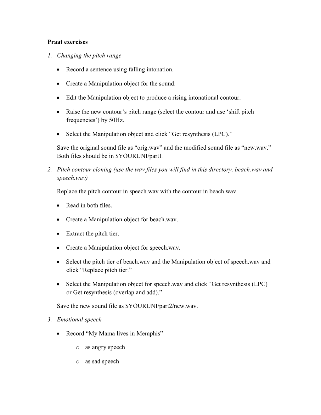 1. Changing the Pitch Range