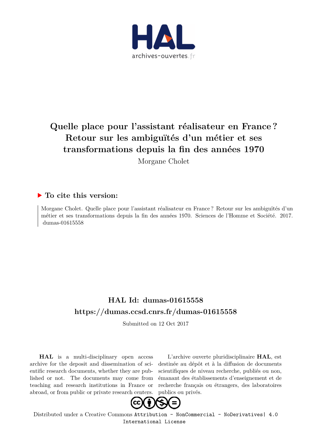 Quelle Place Pour L'assistant Réalisateur En France?