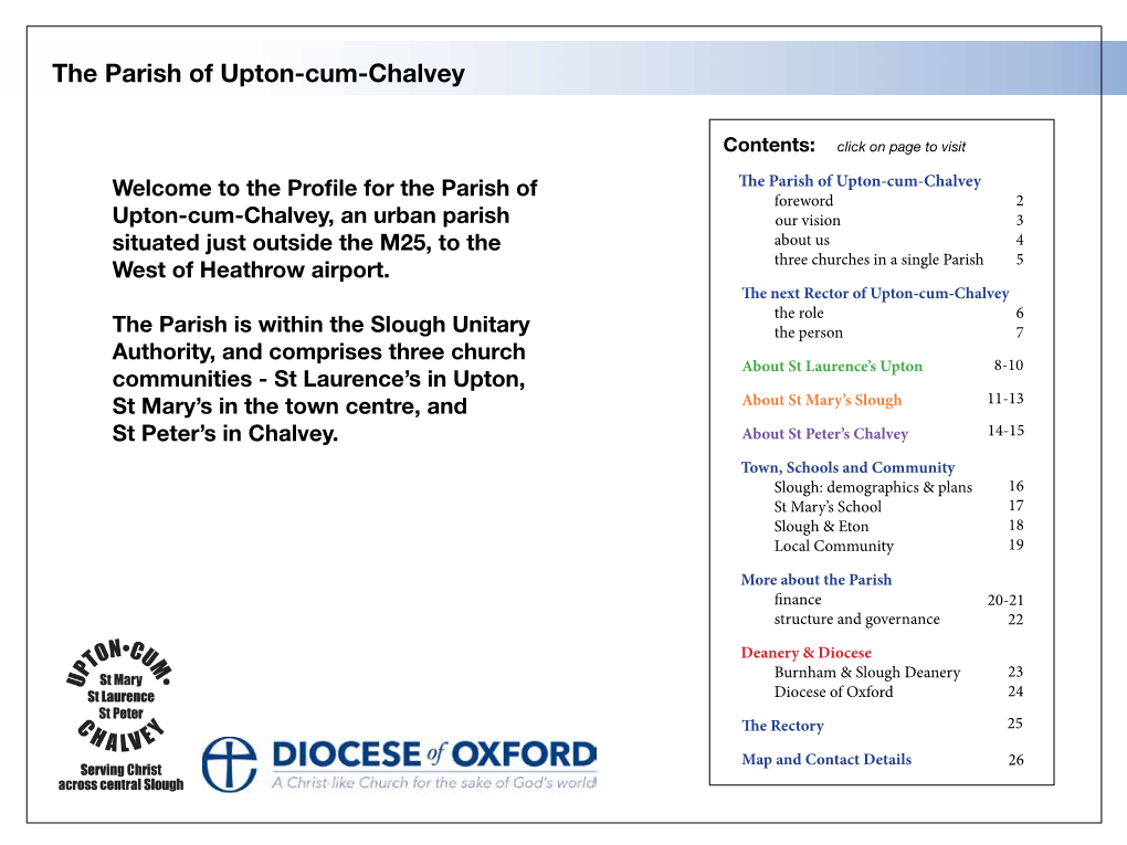 The Parish of Upton-Cum-Chalvey