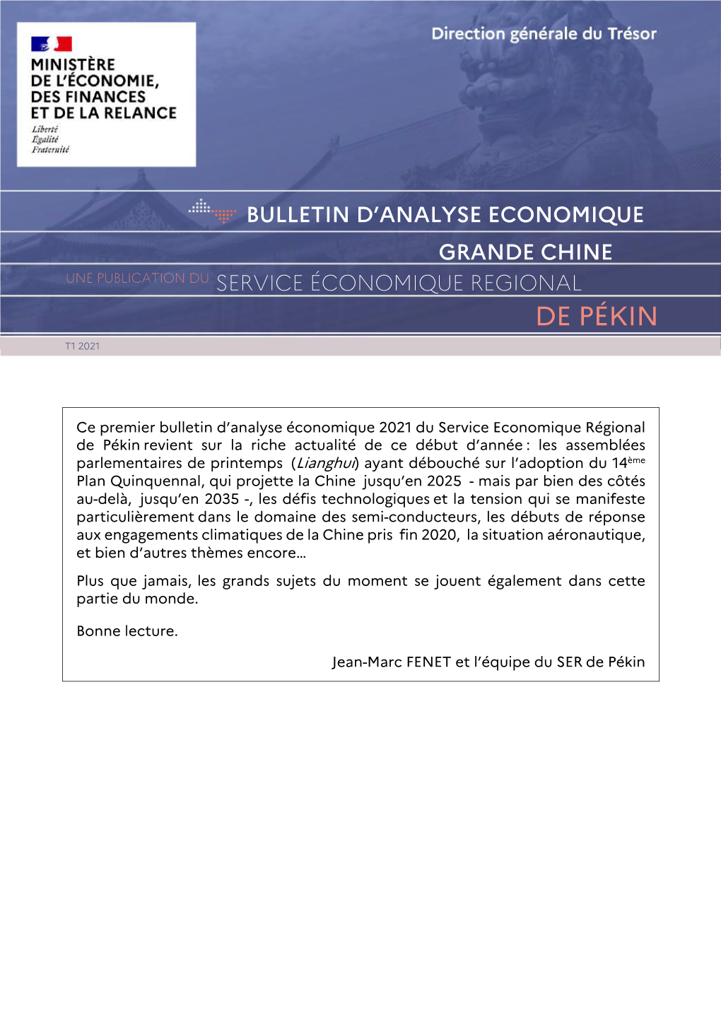 File Download Bulletin D'analyse Économique Du SER De Pékin