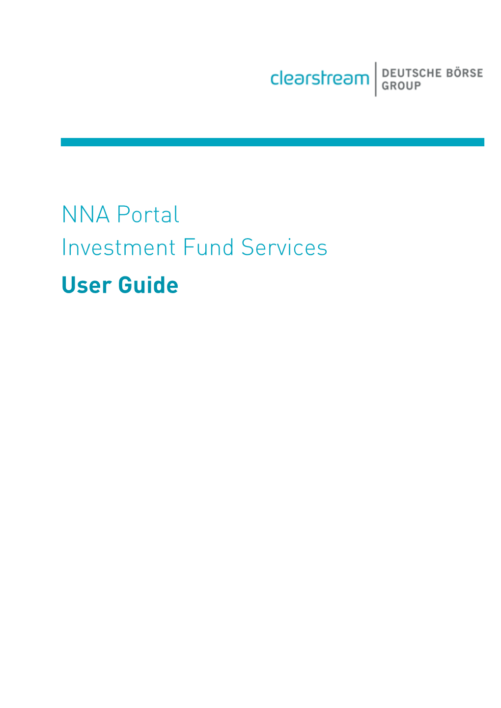 NNA Portal Investment Fund Services User Guide