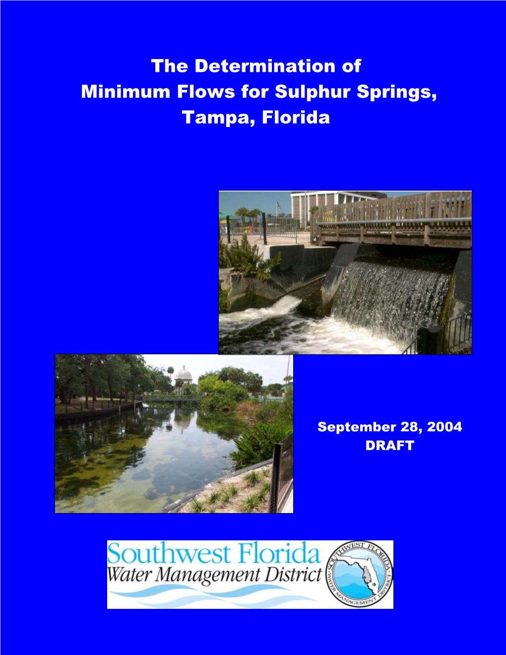 The Determination of Minimum Flows for Sulphur Springs, Tampa, Florida