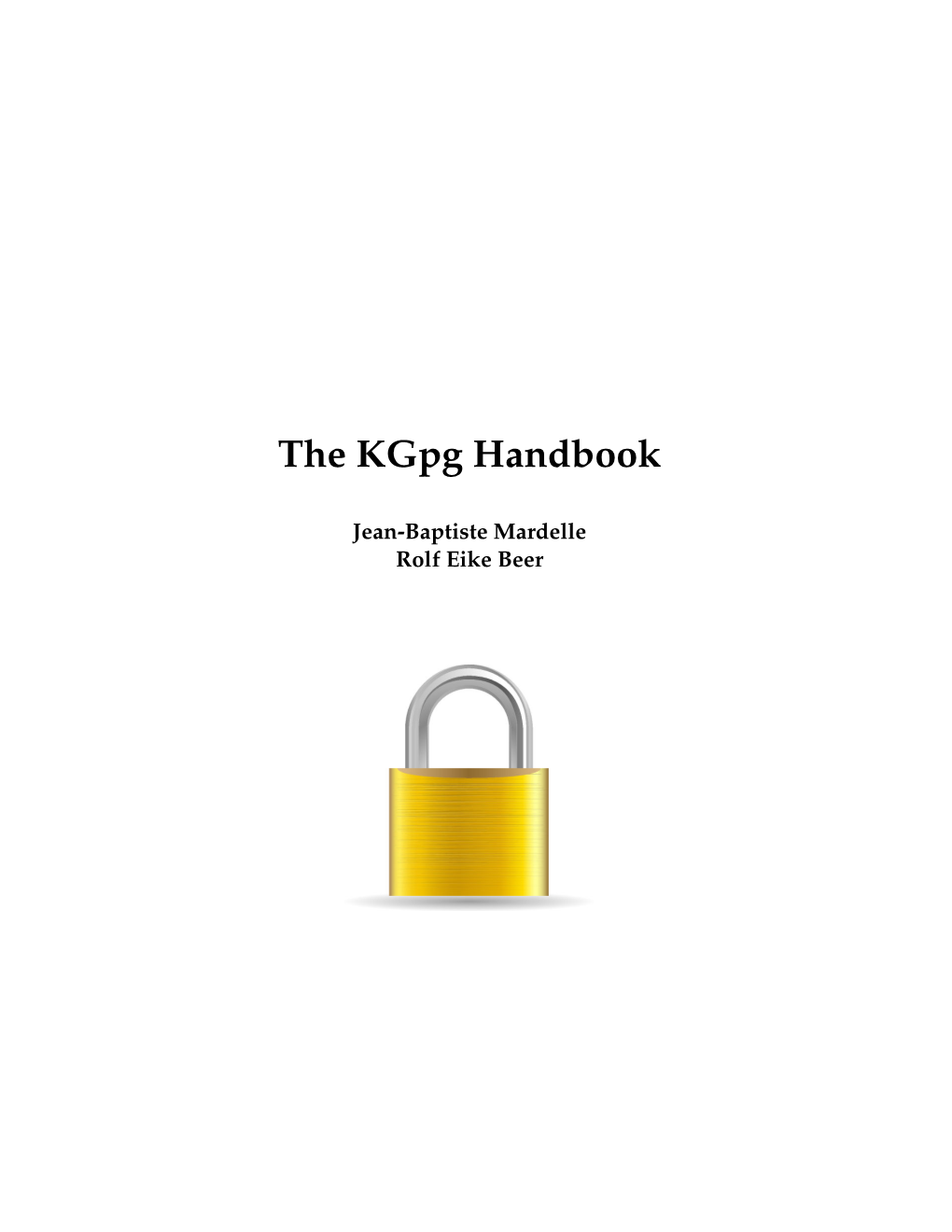 The Kgpg Handbook