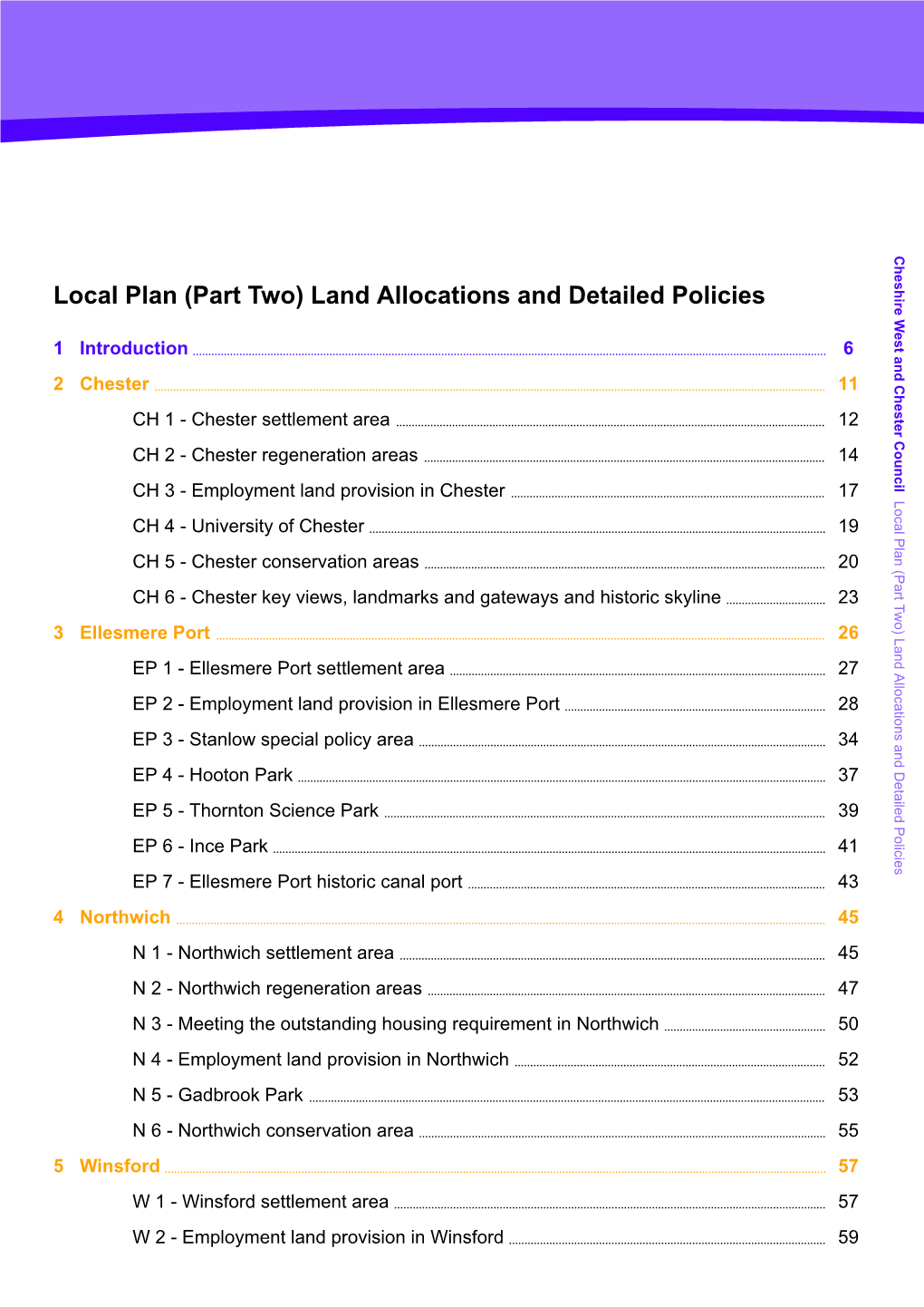 Local Plan (Part Two) Land Allocations and Detailed Policies