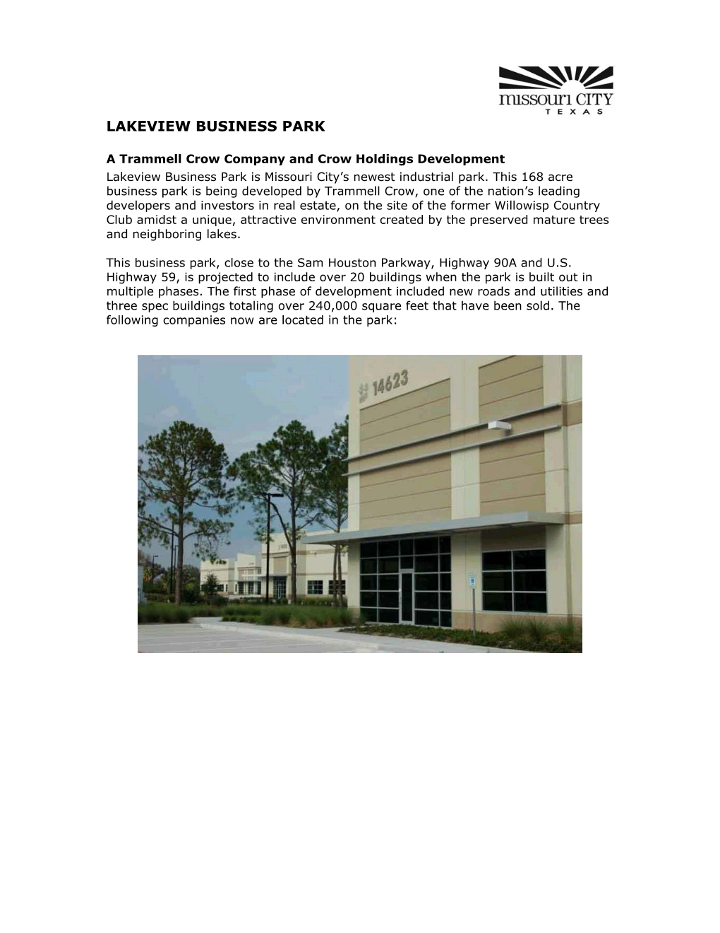 Lakeview Business Park