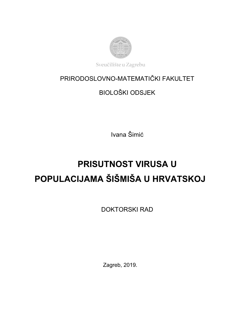 Prisutnost Virusa U Populacijama Šišmiša U Hrvatskoj