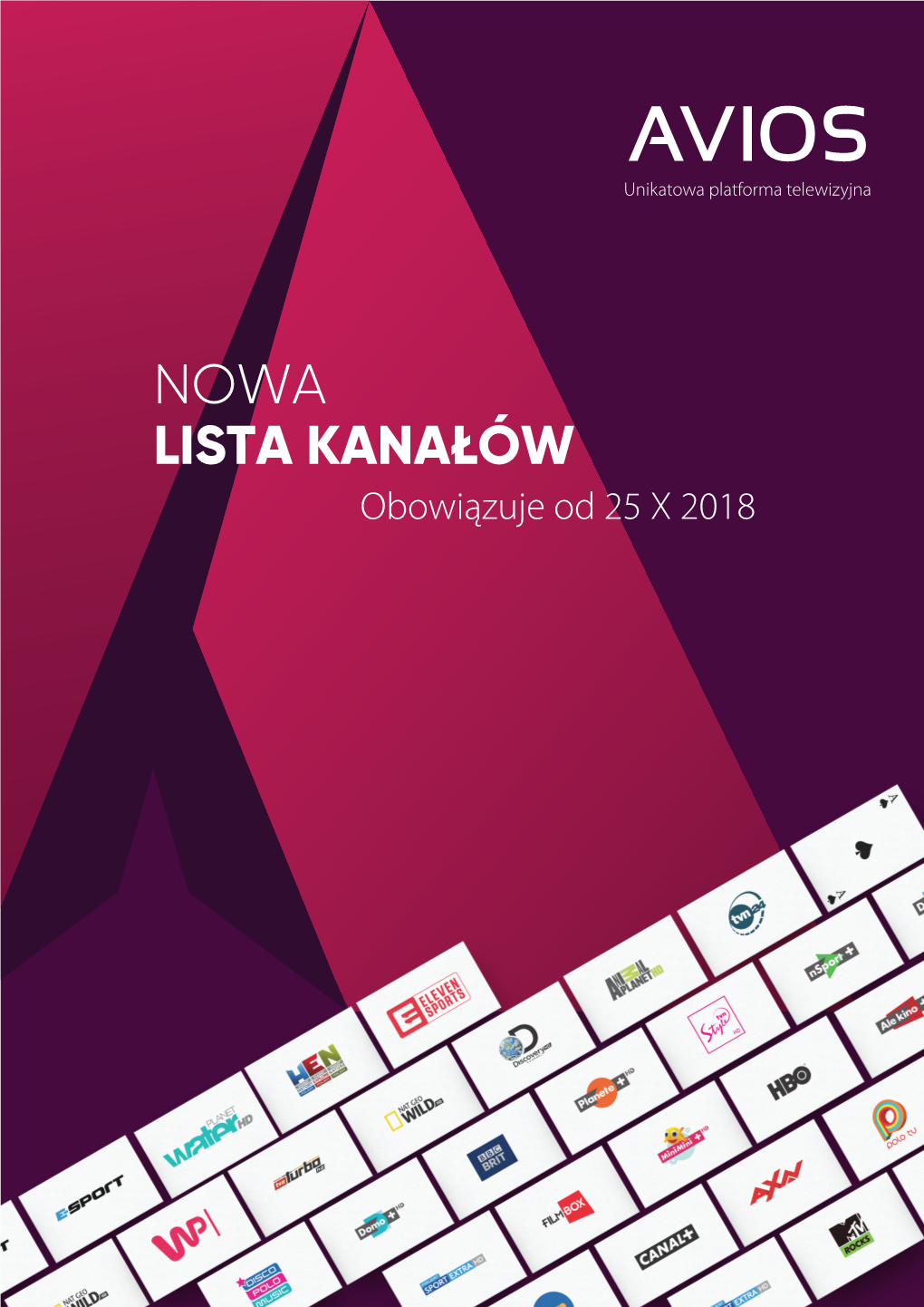 LISTA KANAŁÓW Obowiązuje Od 25 X 2018 Lista Kanałów Obowiązuje Od 25 X 2018