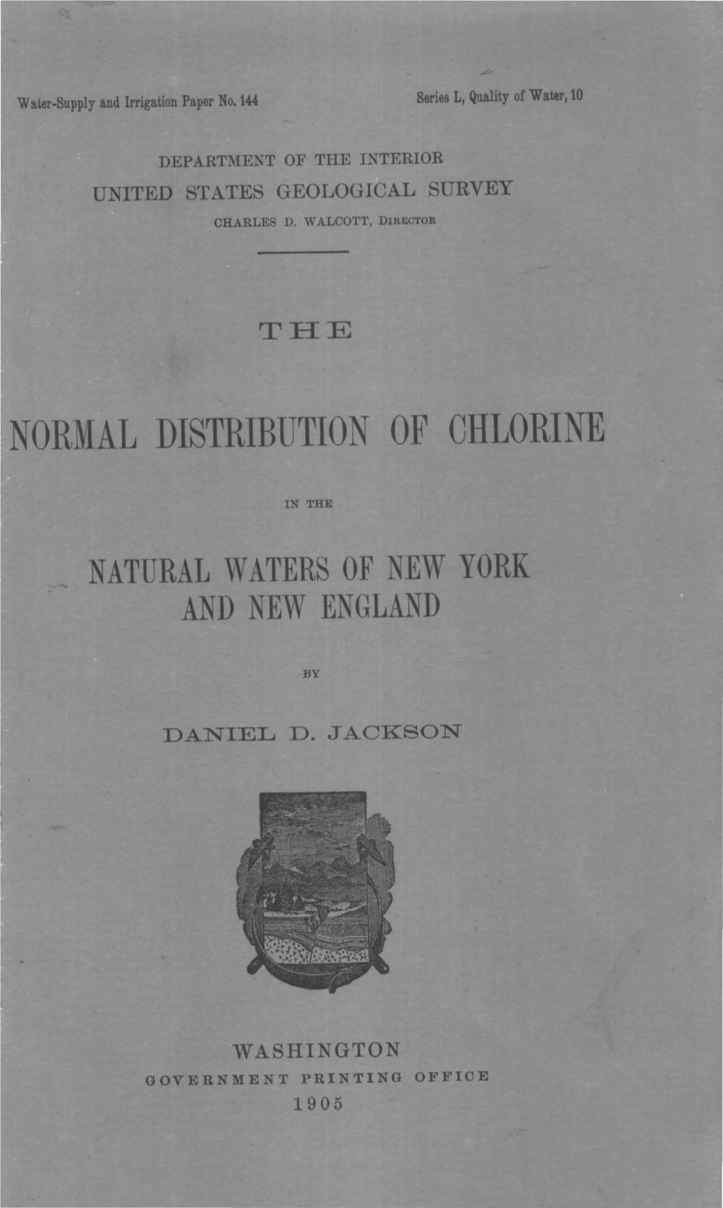 Normal Distribution of Chlorine