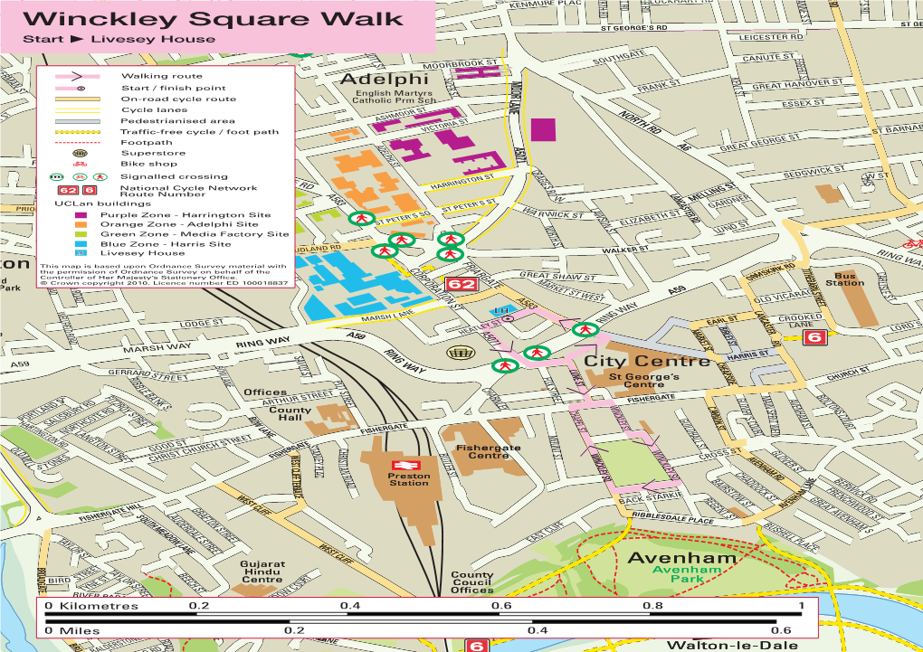 Winckley Square Walk Approx 1.5 Miles/20-25 Minutes