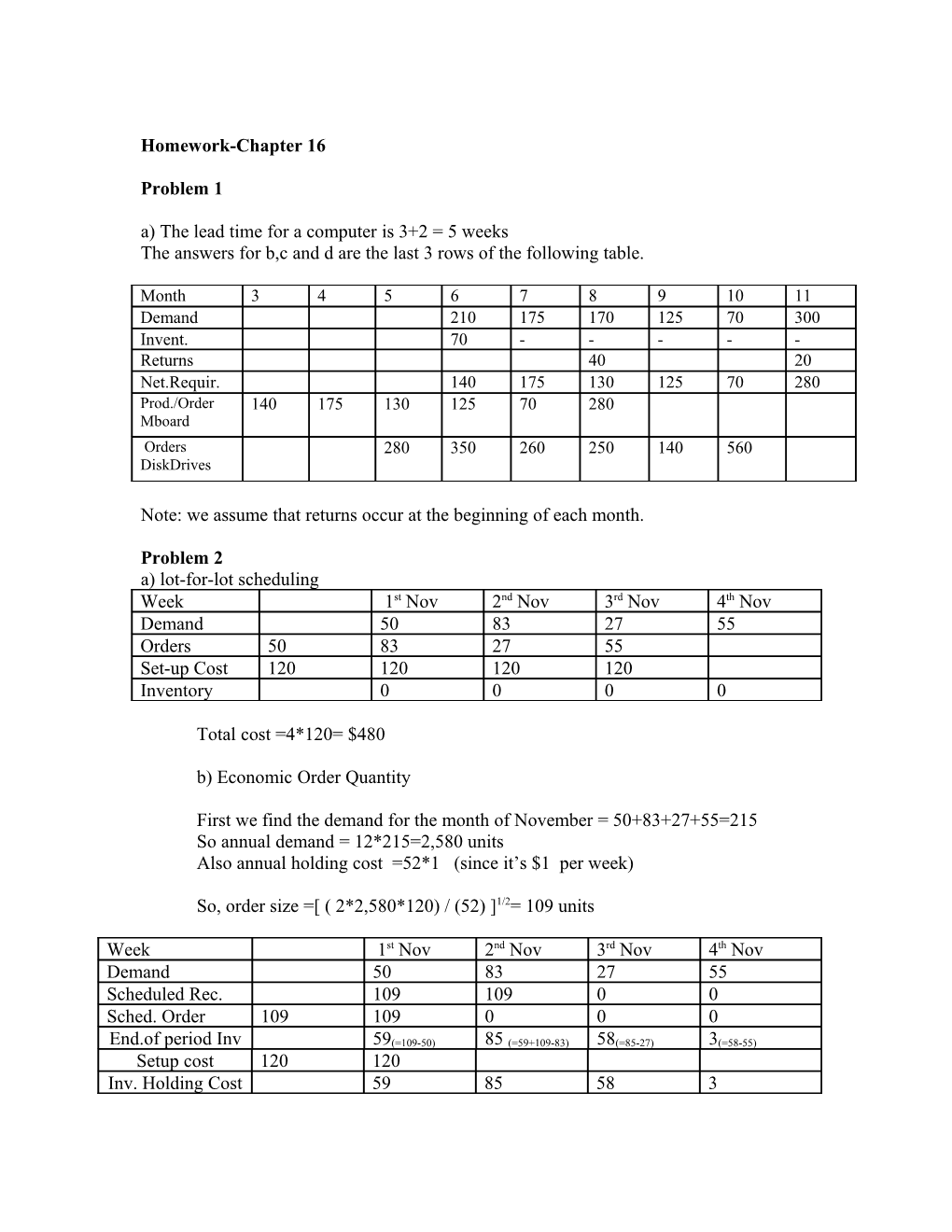 Homework-Chapter 16