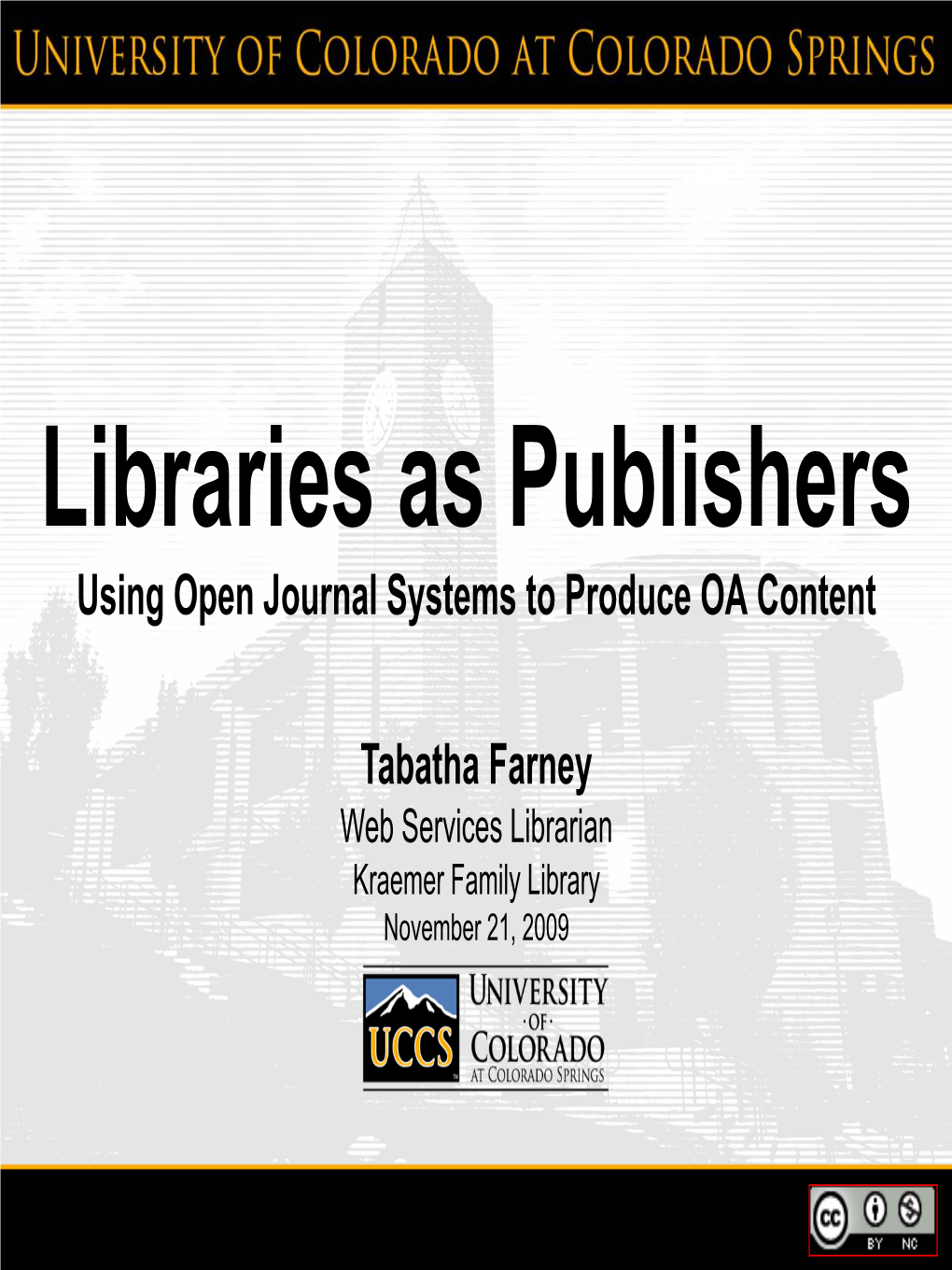 Libraries As Publishers: Using the Open Journal Systems To