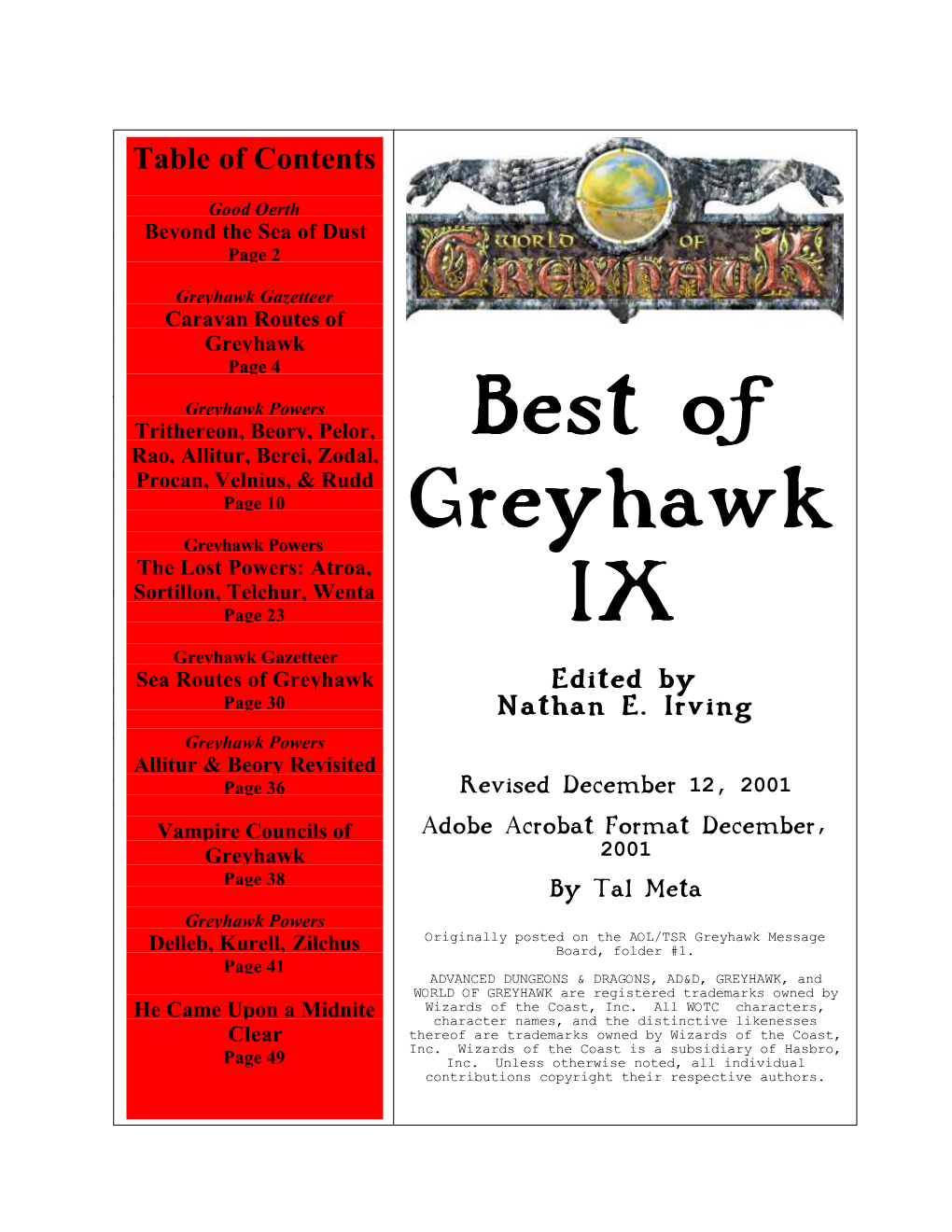 Best of Greyhawk IX