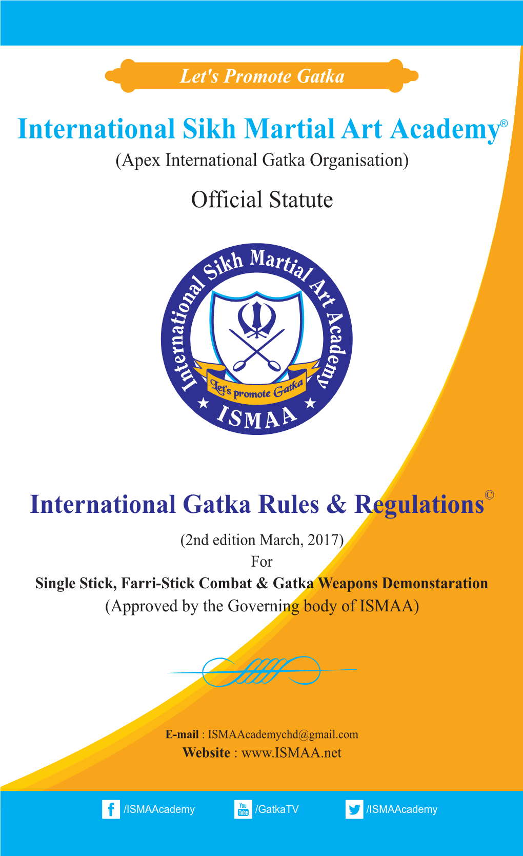 ISMAA Rule Book for Website