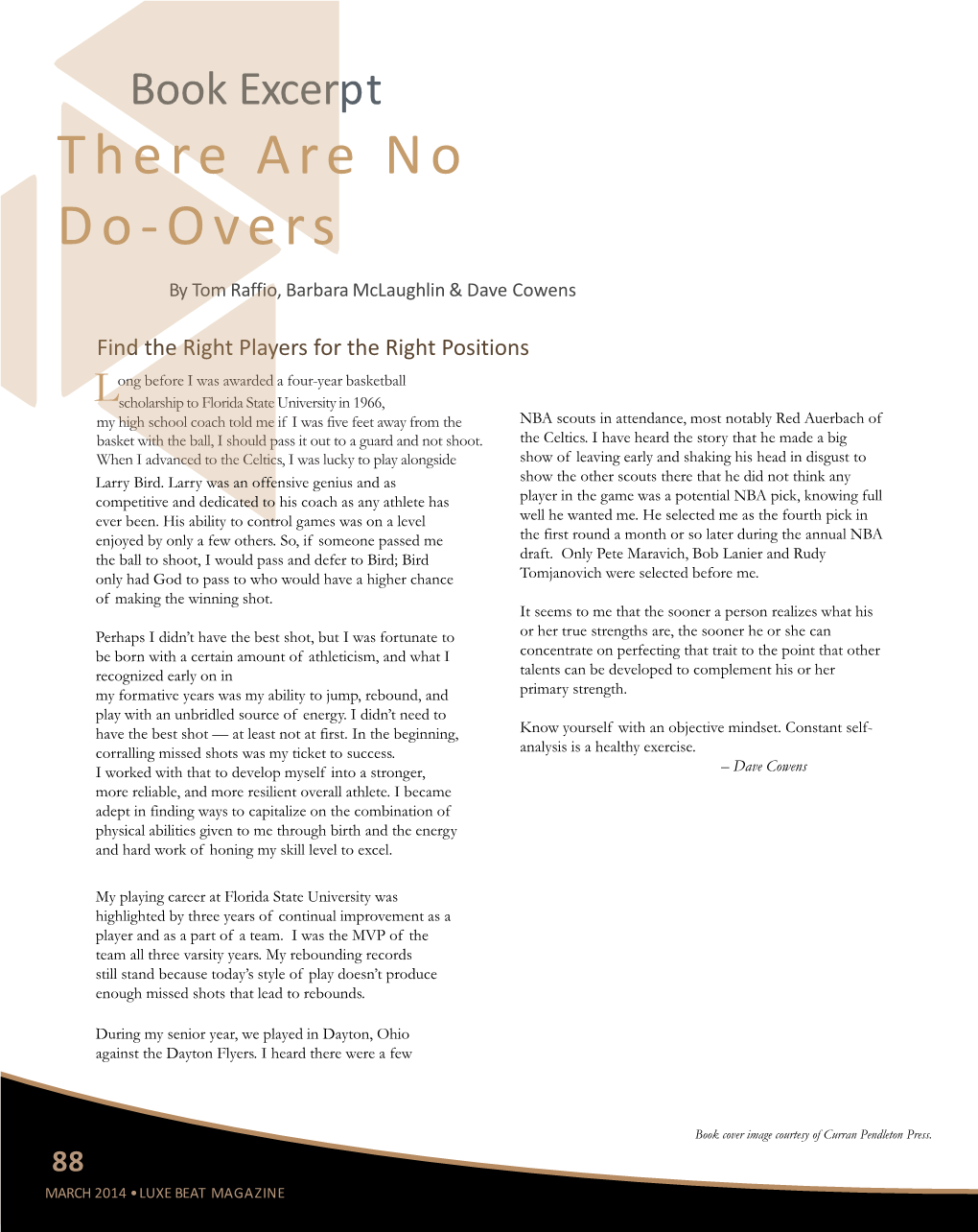Book Excerpt There Are No Do-Overs