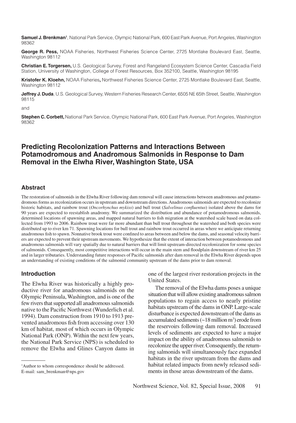 Predicting Recolonization Patterns and Interactions Between