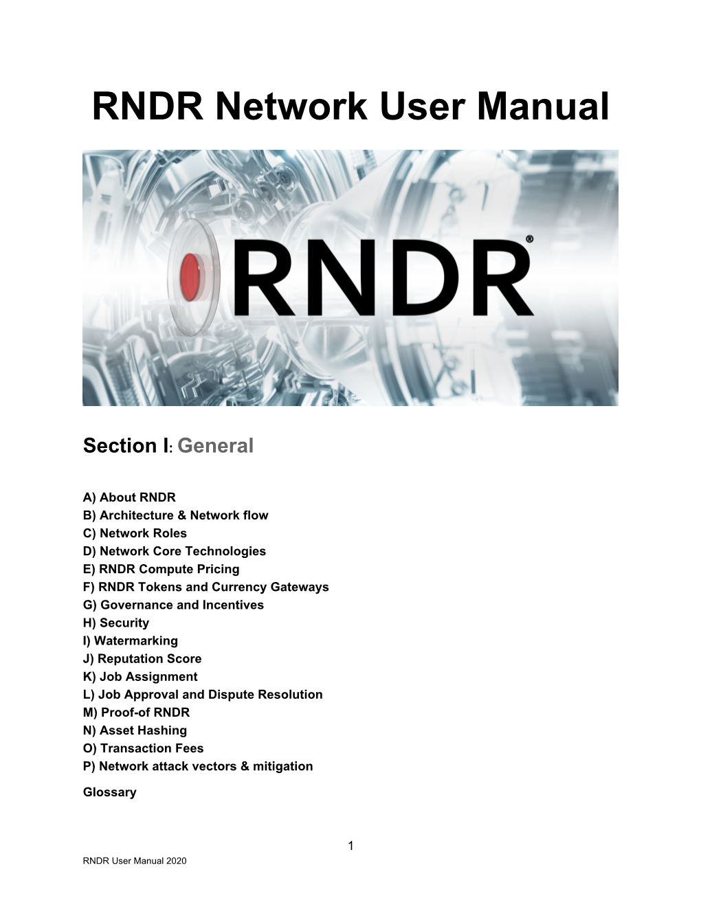 RNDR Network User Manual