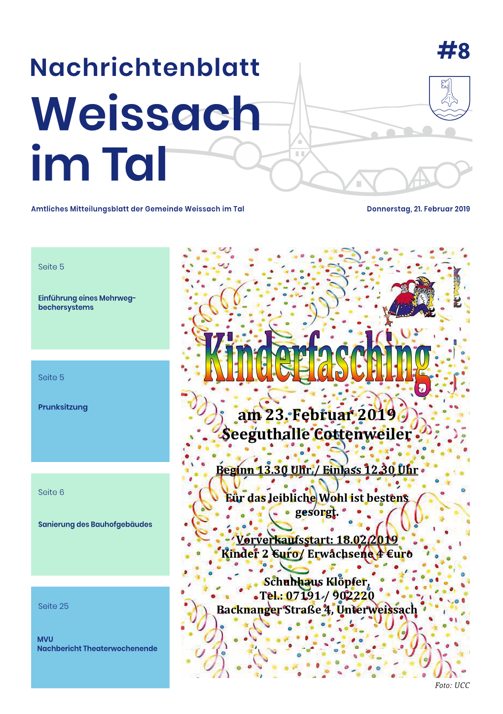 Weissach Im Tal Amtliches Mitteilungsblatt Der Gemeinde Weissach Im Tal Donnerstag, 21