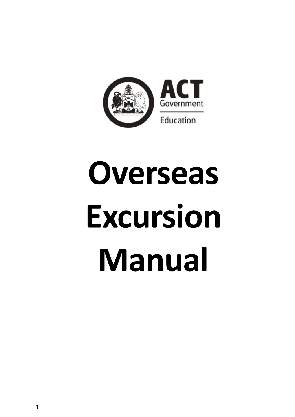 Overseas Excursion Manual