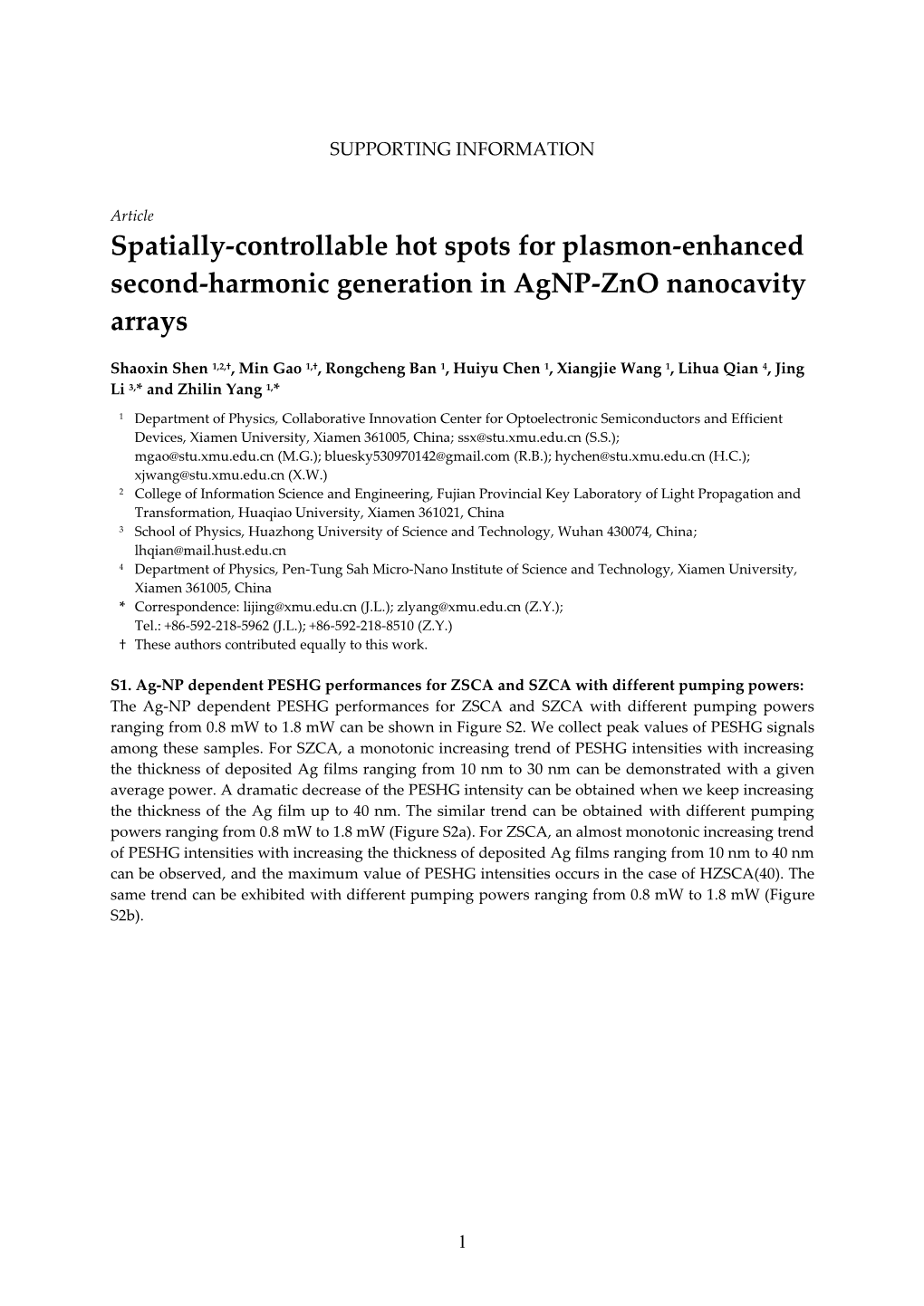 Spatially-Controllable Hot Spots for Plasmon-Enhanced Second-Harmonic Generation in Agnp-Zno Nanocavity Arrays