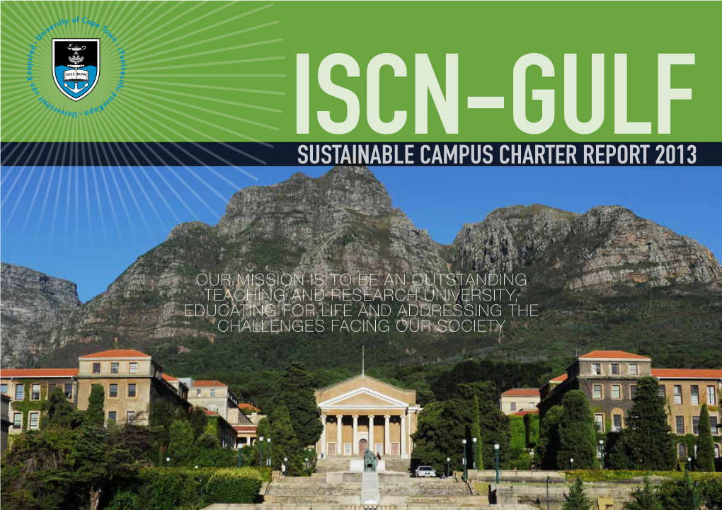 Sustainable Campus Charter Report 2013