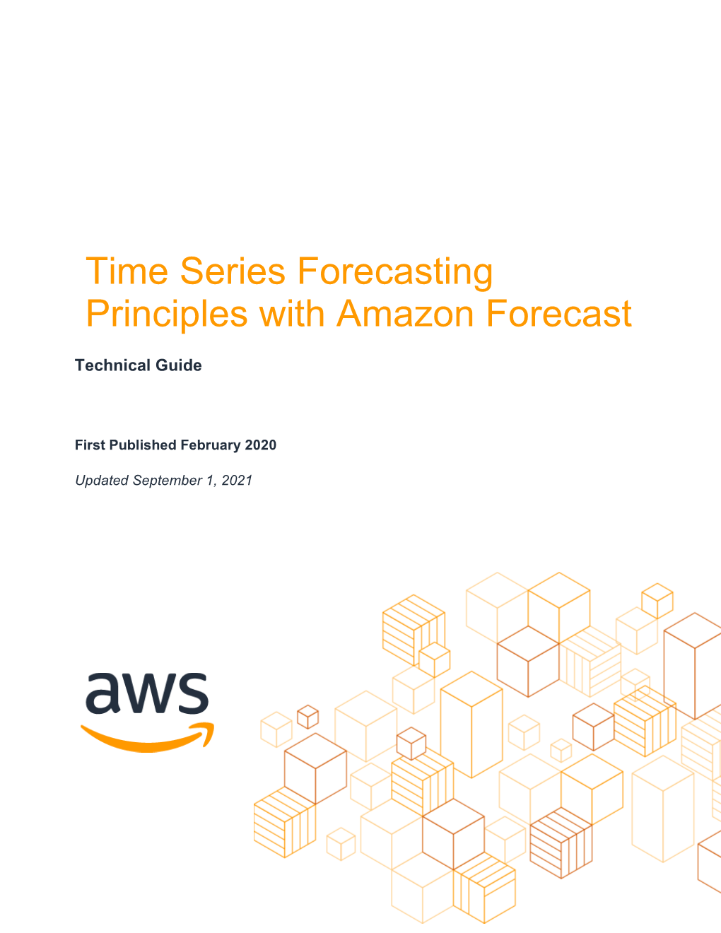 Time Series Forecasting Principles with Amazon Forecast