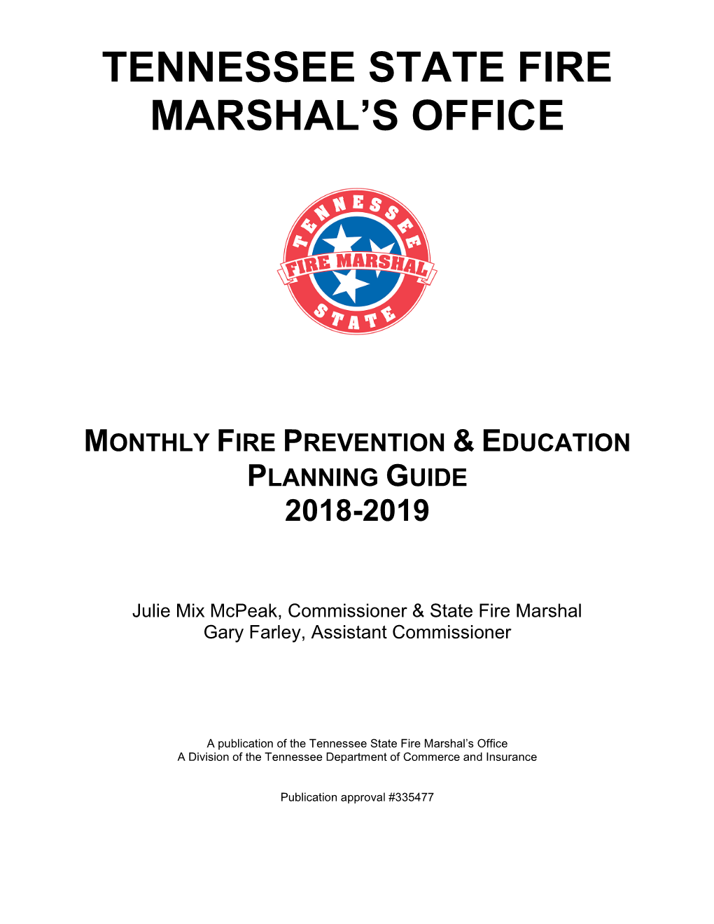 Monthly Fire Prevention & Public Education Plan