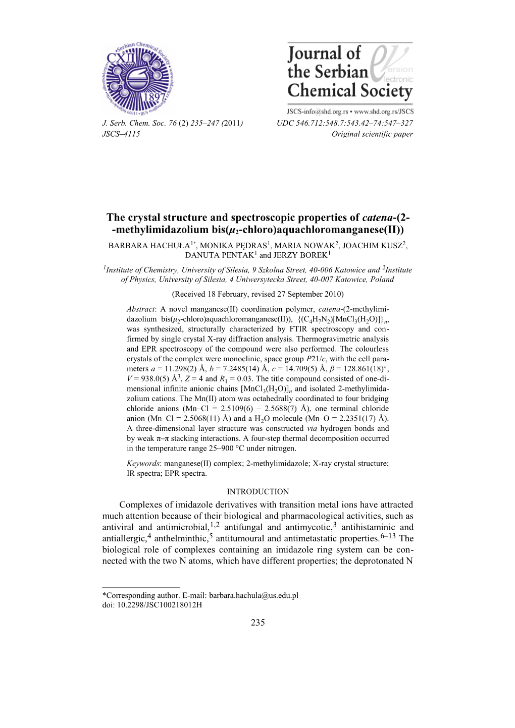 Effect of an Industrial Chemical Waste on the Uptake