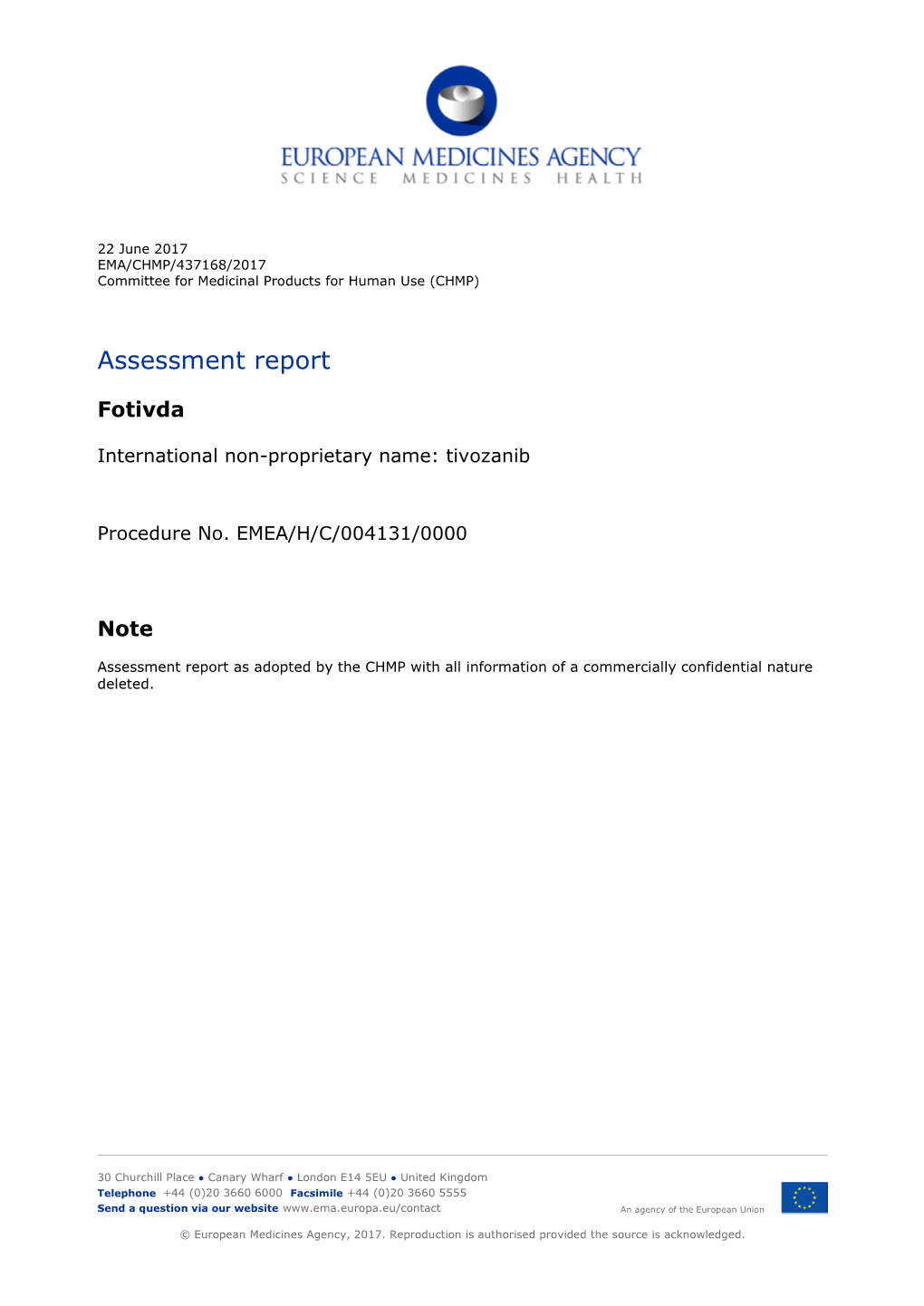 Fotivda: EPAR – Public Assessment Report