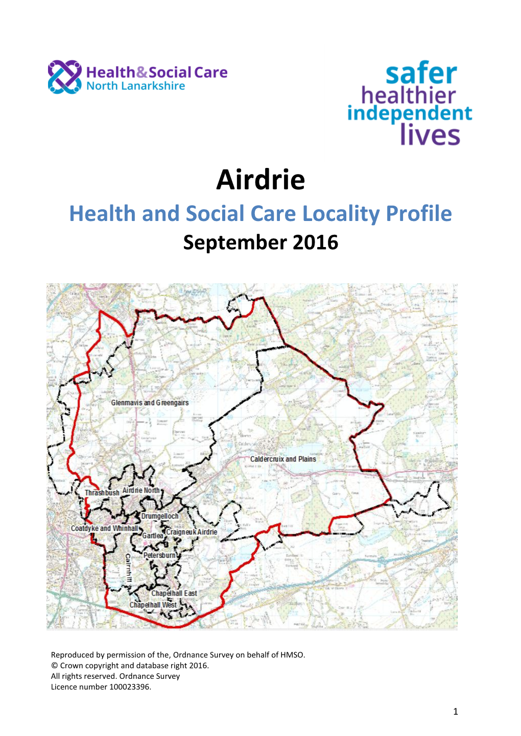 Airdrie Health and Social Care Locality Profile September 2016