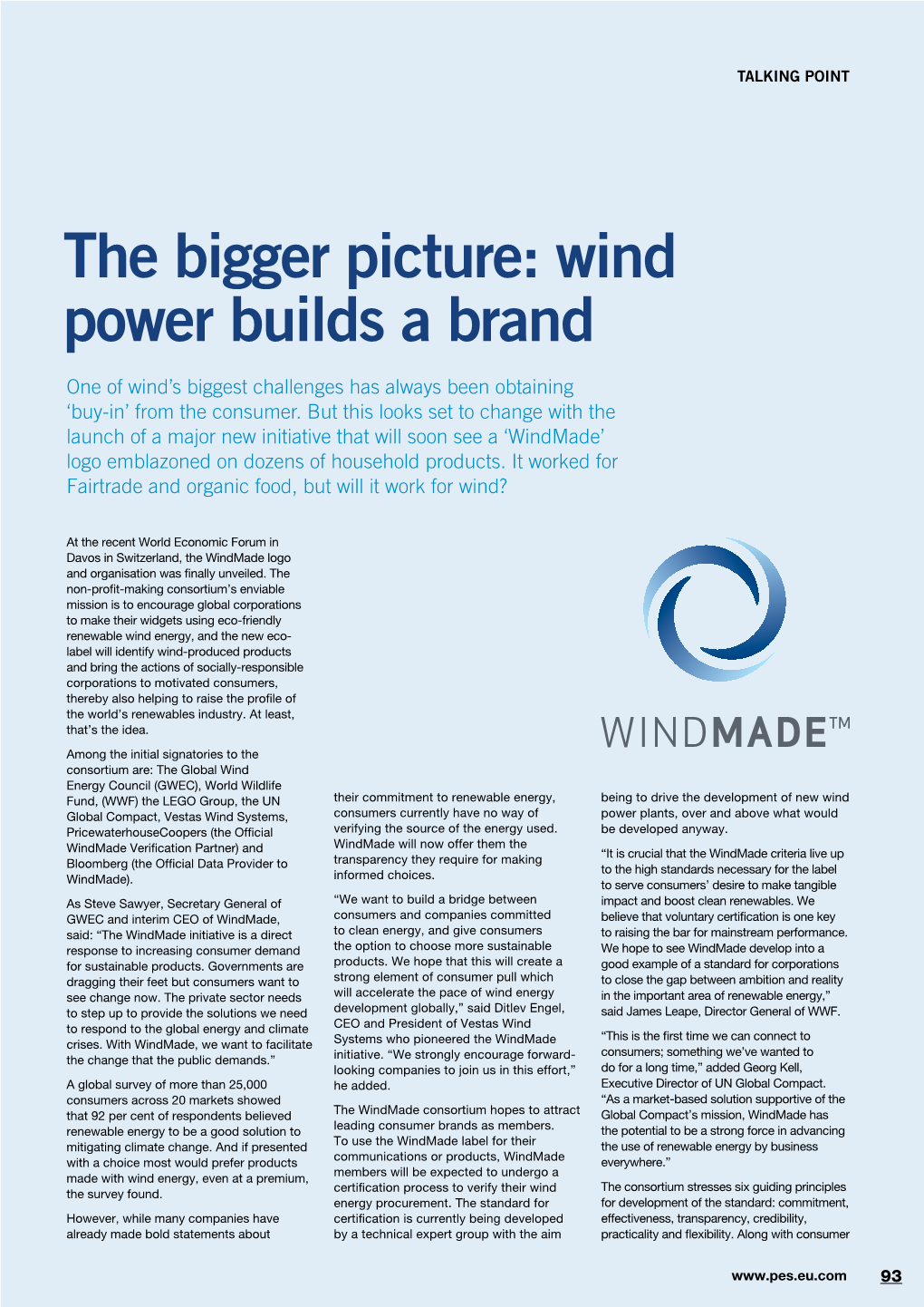 Wind Power Builds a Brand