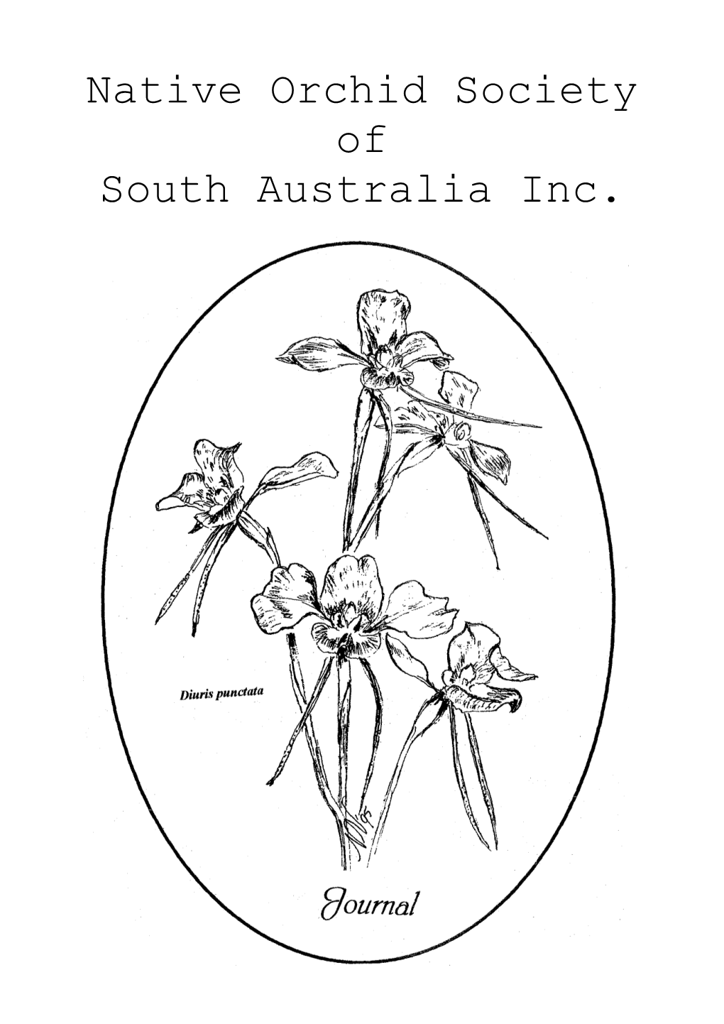 Native Orchid Society of South Australia Inc